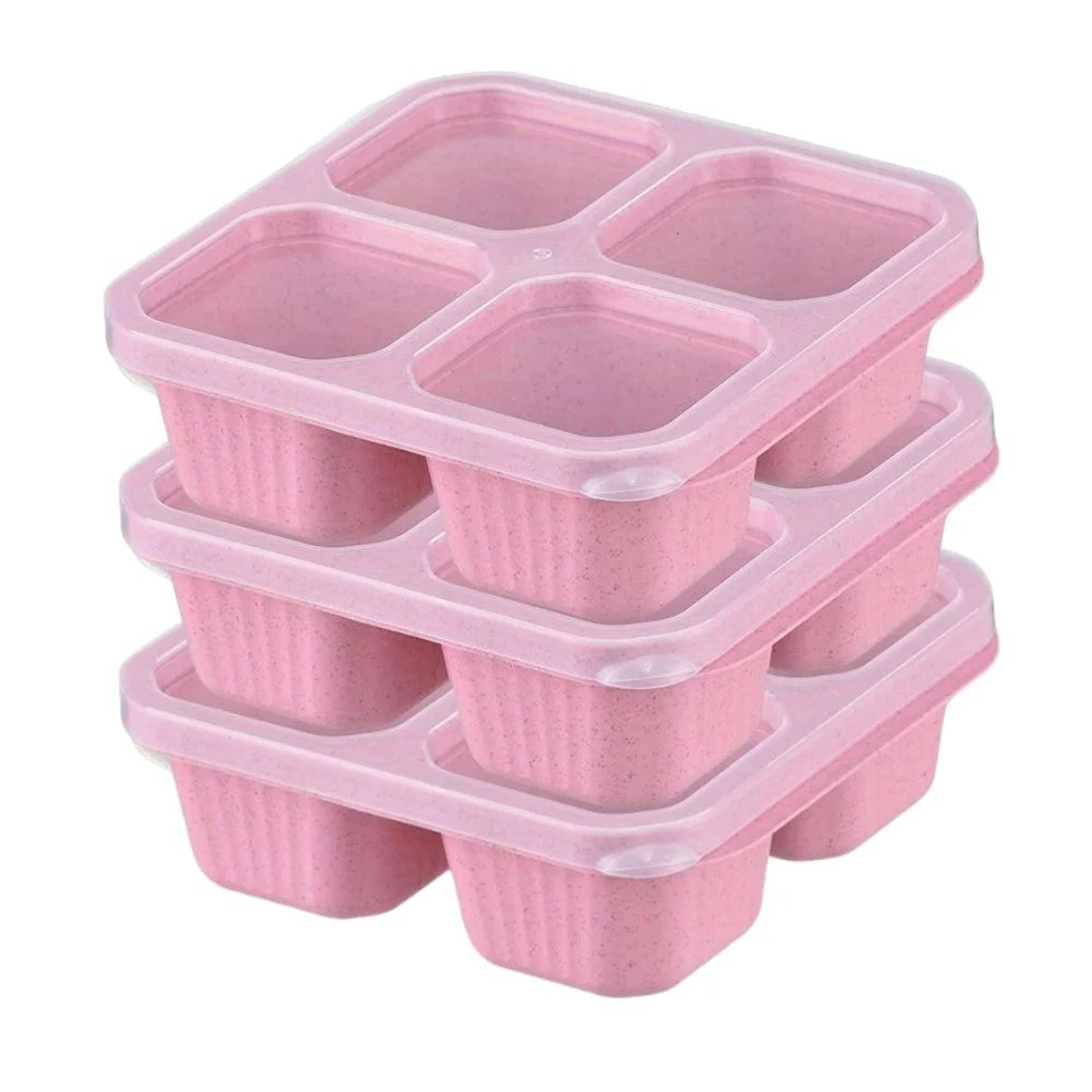 Bento Snack Box  BPAFree Reusable Lunch Container With Lid And 4 Compartments For Neat School Work  11