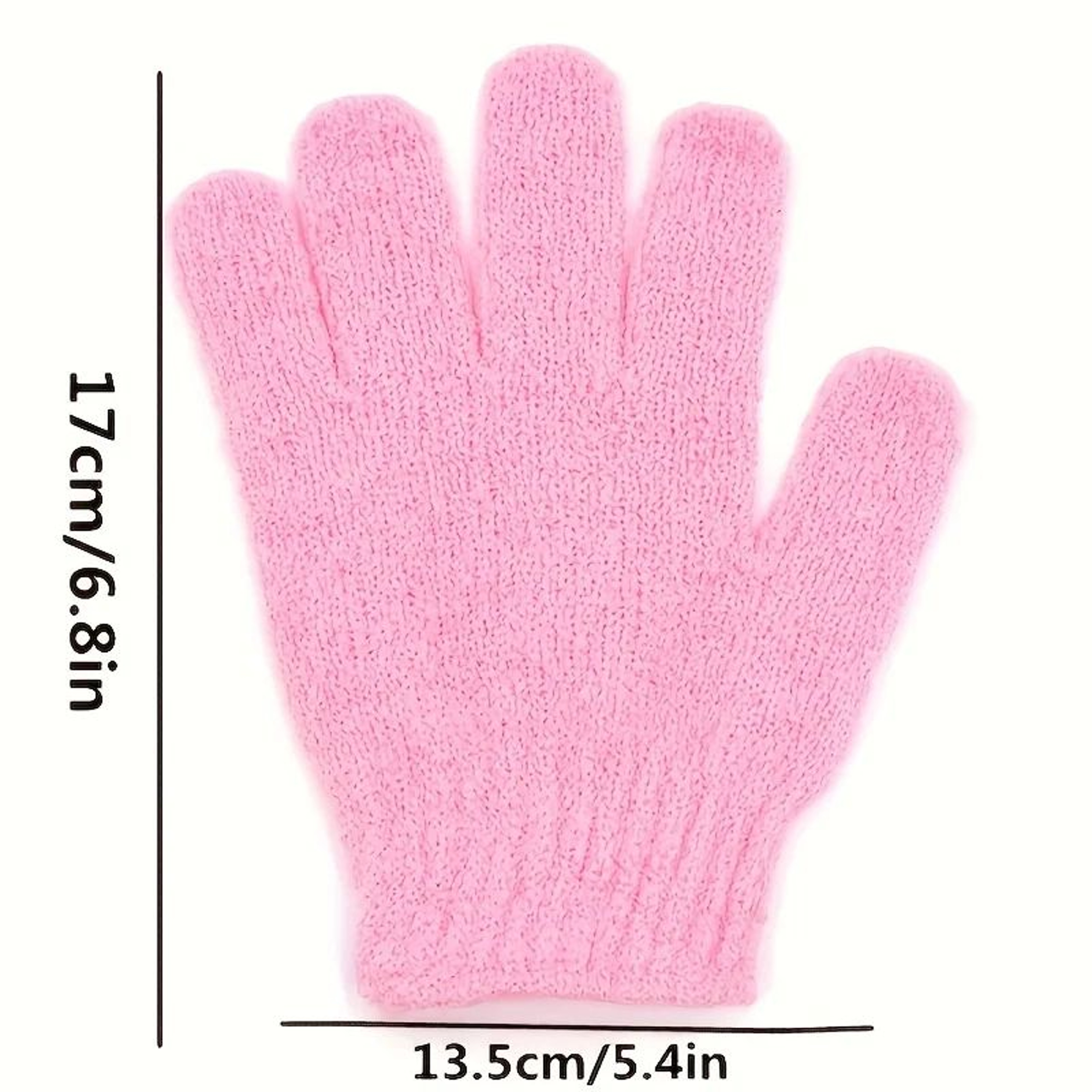 Exfoliating Shower Gloves  DoubleSided Body Scrub Mitts For Dead Skin Removal And SmootherFeeling S 6