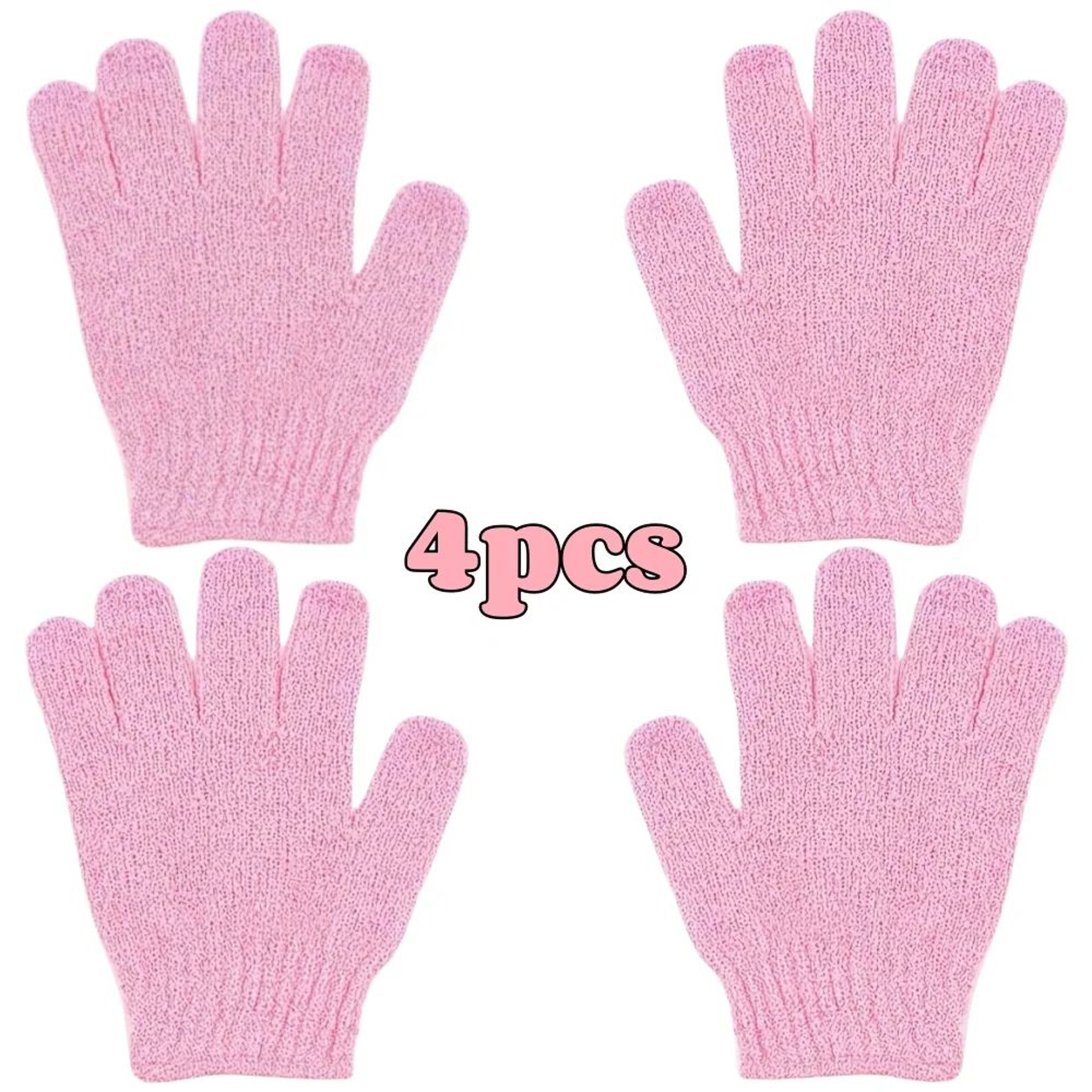 Exfoliating Shower Gloves  DoubleSided Body Scrub Mitts For Dead Skin Removal And SmootherFeeling S 10