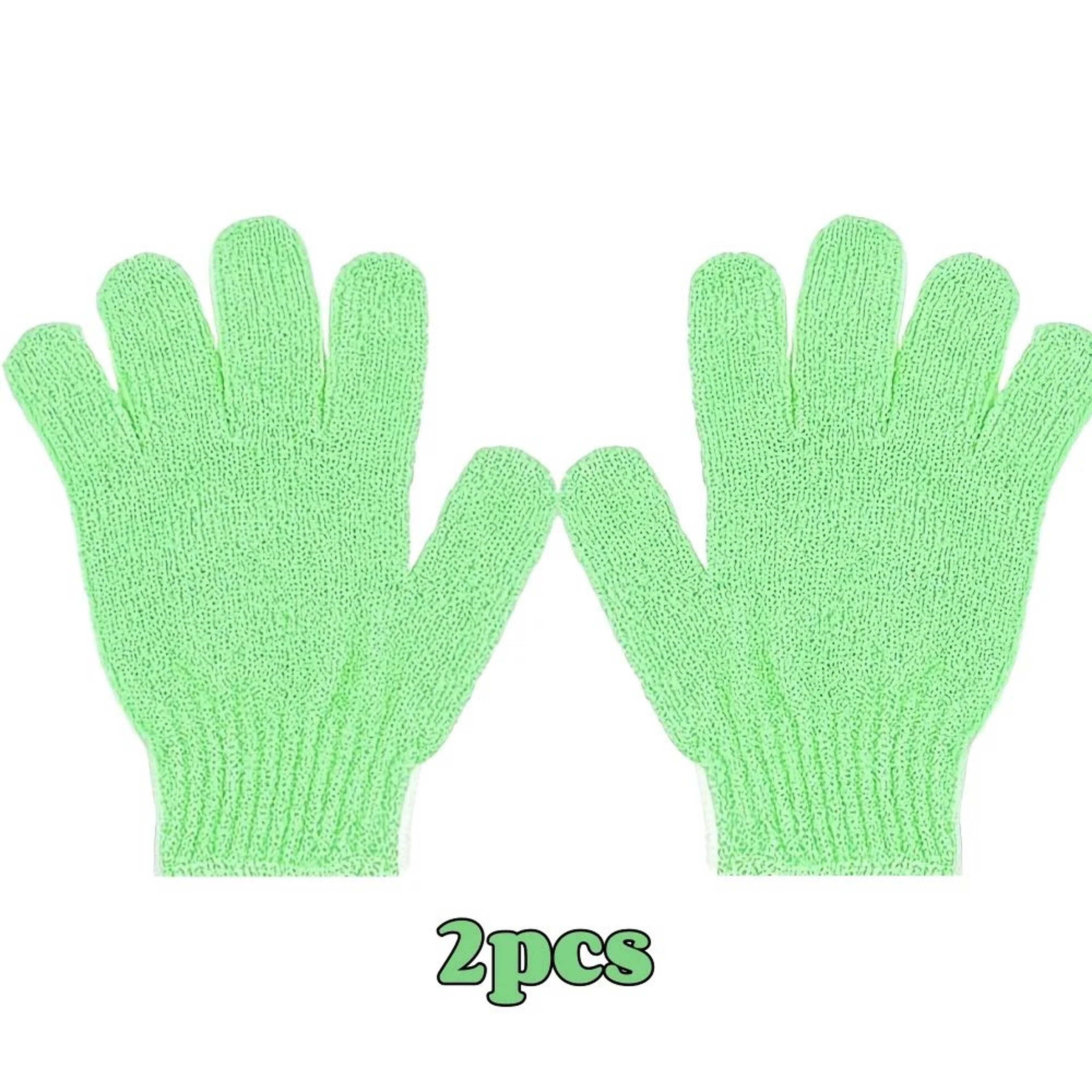 Exfoliating Shower Gloves  DoubleSided Body Scrub Mitts For Dead Skin Removal And SmootherFeeling S 7