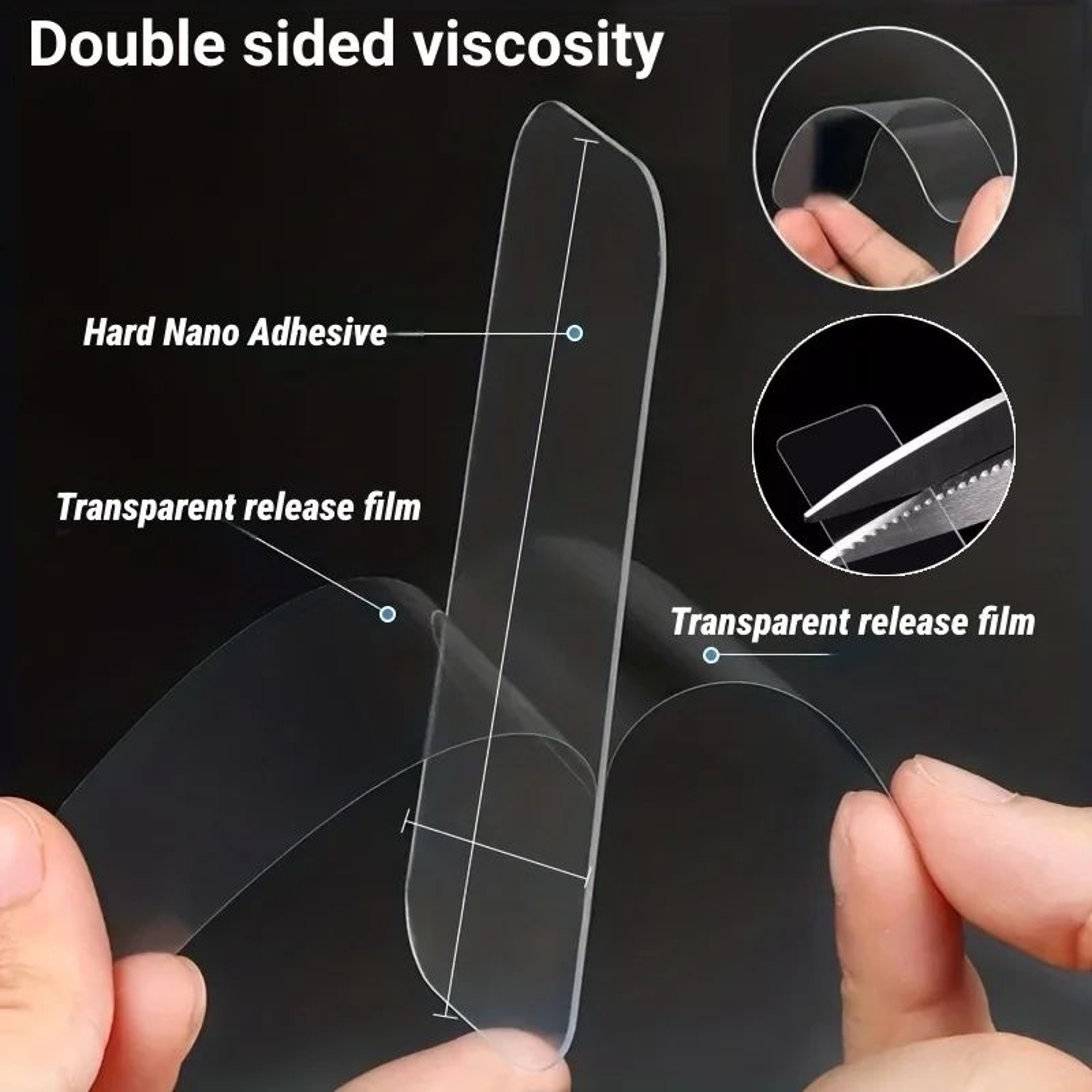 DoubleSided Mounting Tape  Removable Adhesive Strips For Hanging Pictures Posters  Decorating Smoot 3