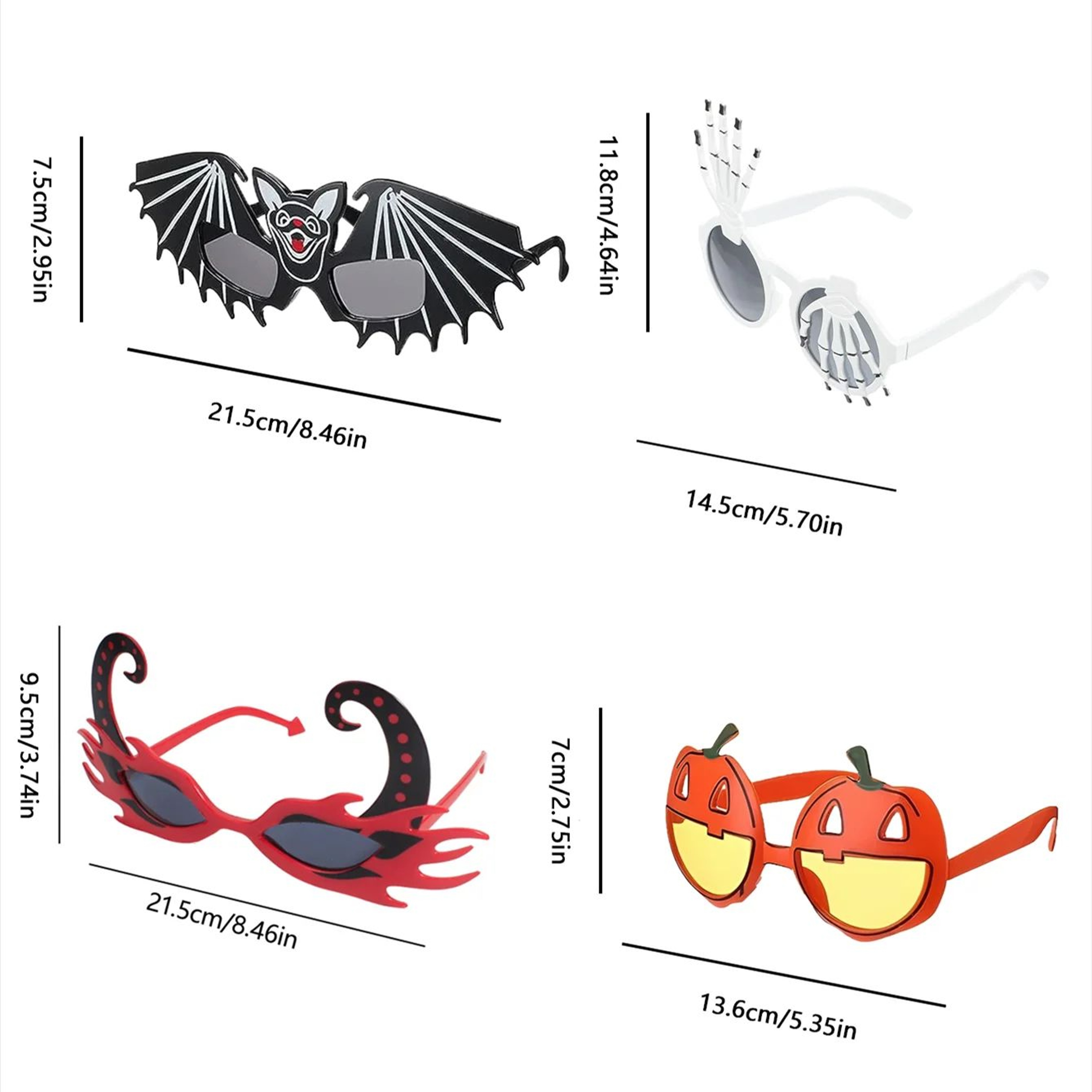 Halloween Bat Eye Glasses  Novelty Cosplay Photo Props For Scary Costumes Party Favors And Fun Dres 4