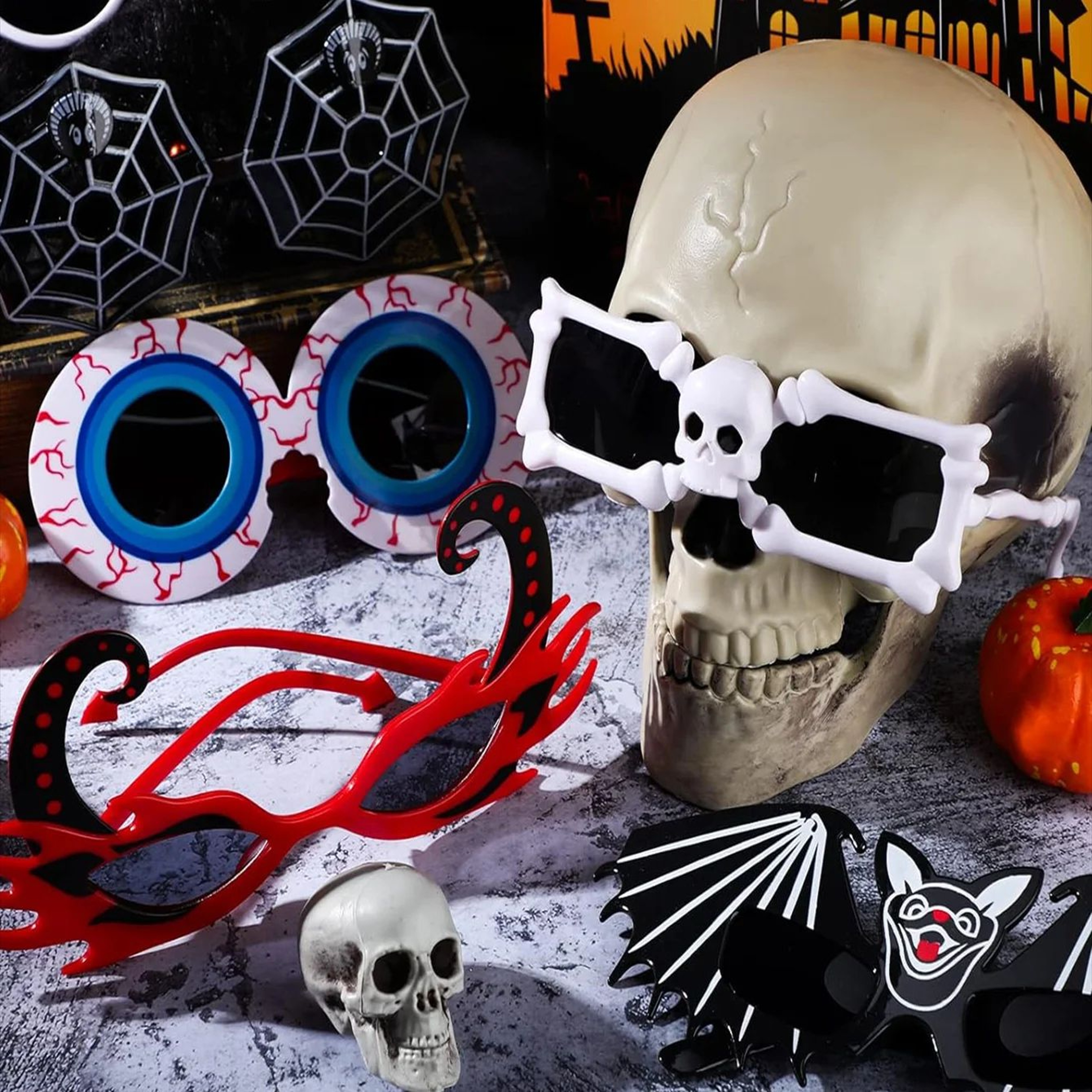 Halloween Bat Eye Glasses  Novelty Cosplay Photo Props For Scary Costumes Party Favors And Fun Dres 2
