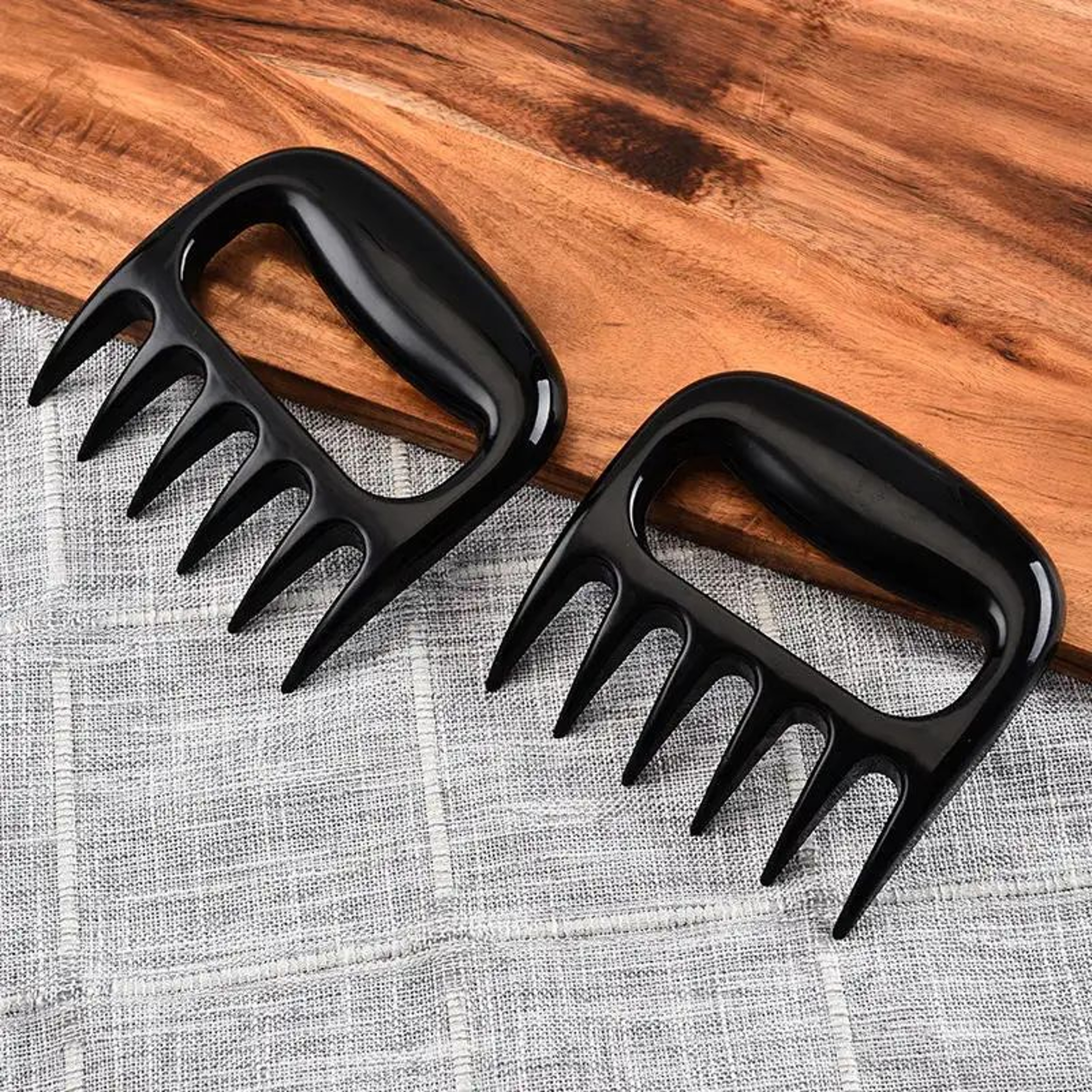 Meat Shredder Forks  Black Bear Claw Pulled Pork Tools For Easy Shredding BBQ Serving  Everyday Kit 1