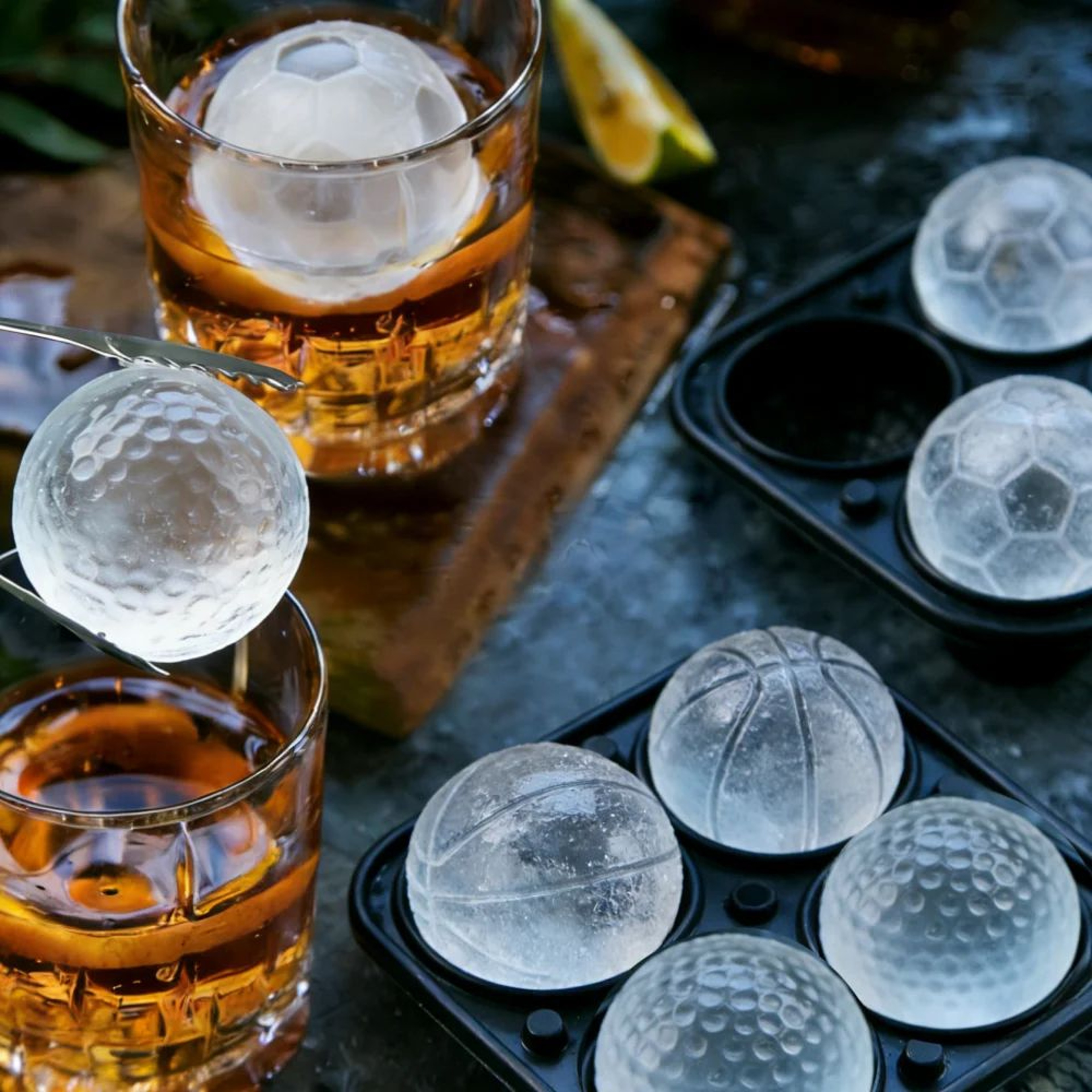 Football Ice Mold  Silicone Sports Ball Ice Tray For Cooler Party Drinks Match Day Gatherings And F 3