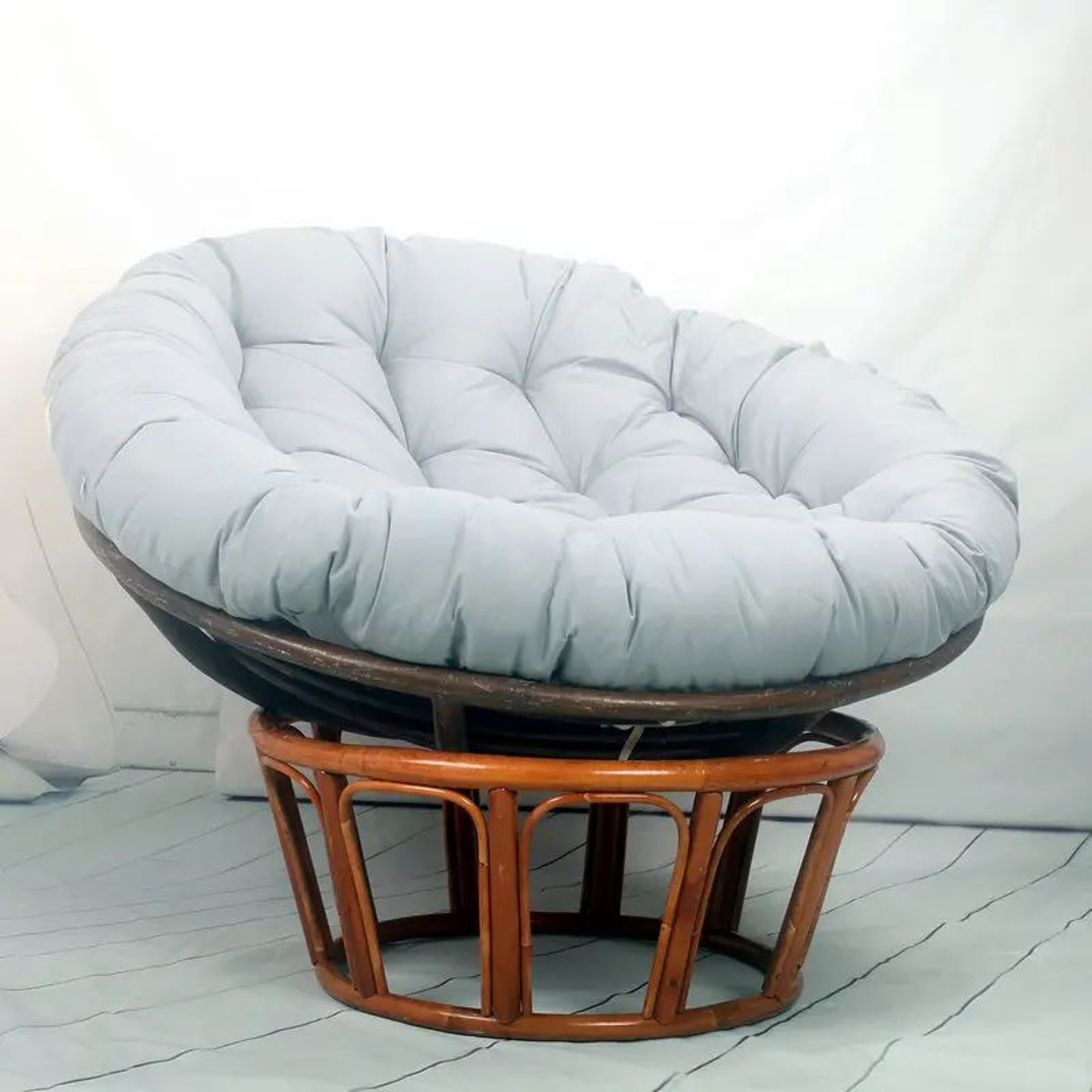 Round Hanging Chair Cushion  Soft Polyester Pad With Removable Cover For Swing Chairs  Cozy Seating 8