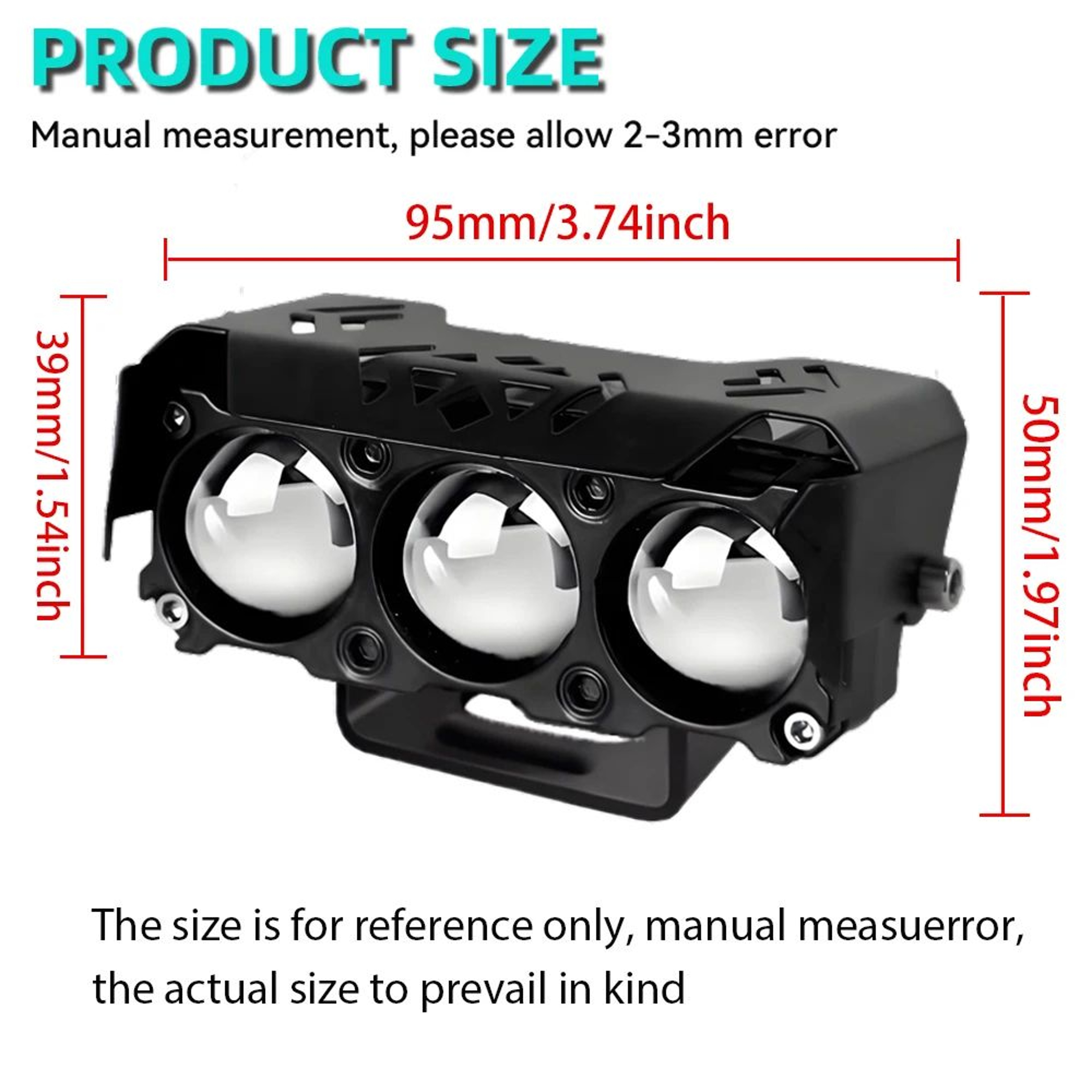 Motorcycle LED Spotlight  12V Dual Color White High Beam  Yellow Low Beam Driving Fog Lights For Ca 5
