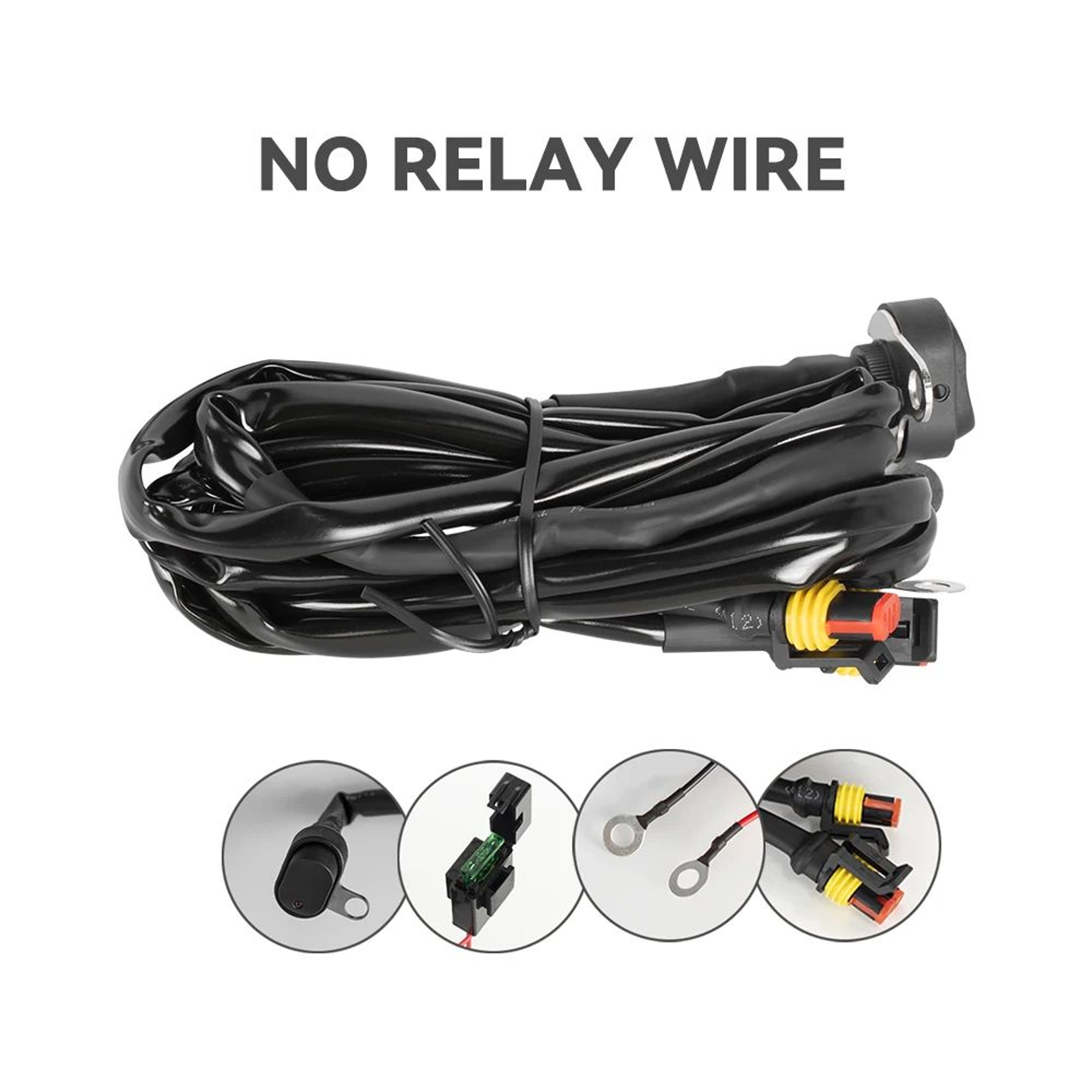 Motorcycle Fog Light Wiring Harness  Relay Cable For LED Auxiliary Lamp And Compatible Vehicle Ligh 6