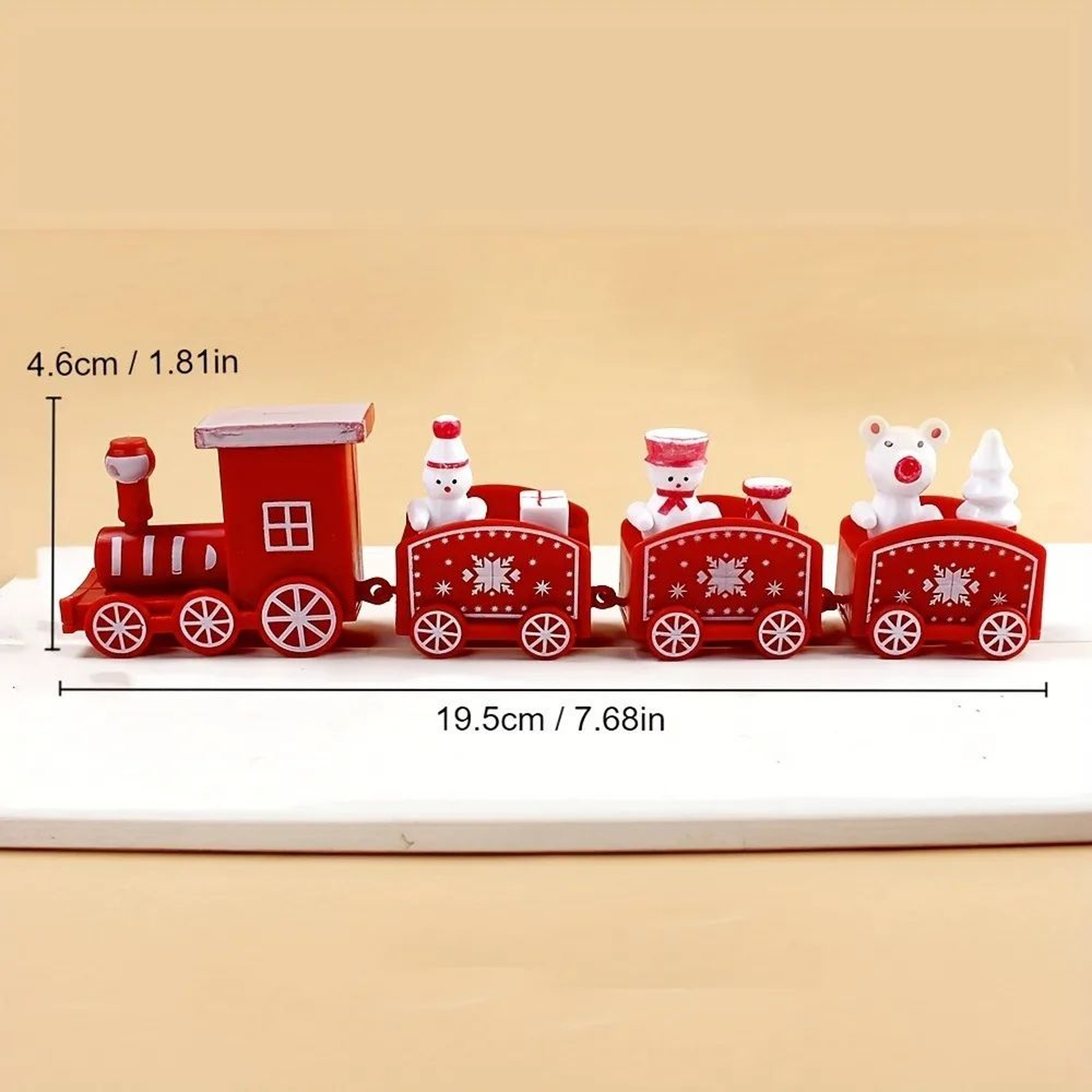 Christmas Train Ornament  Plastic Holiday Decoration For Festive Tree Displays Cheerful Home Stylin 5