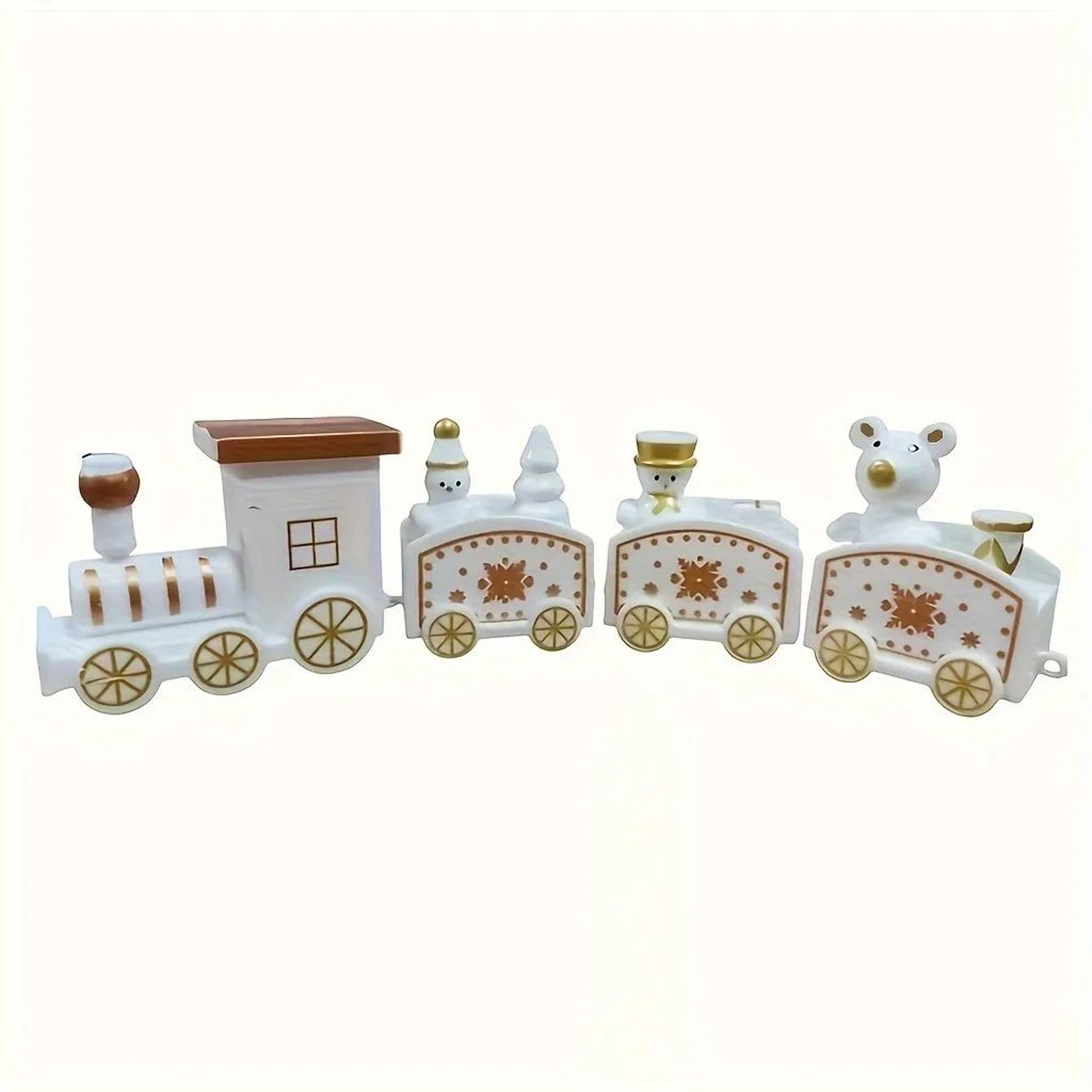 Christmas Train Ornament  Plastic Holiday Decoration For Festive Tree Displays Cheerful Home Stylin 9