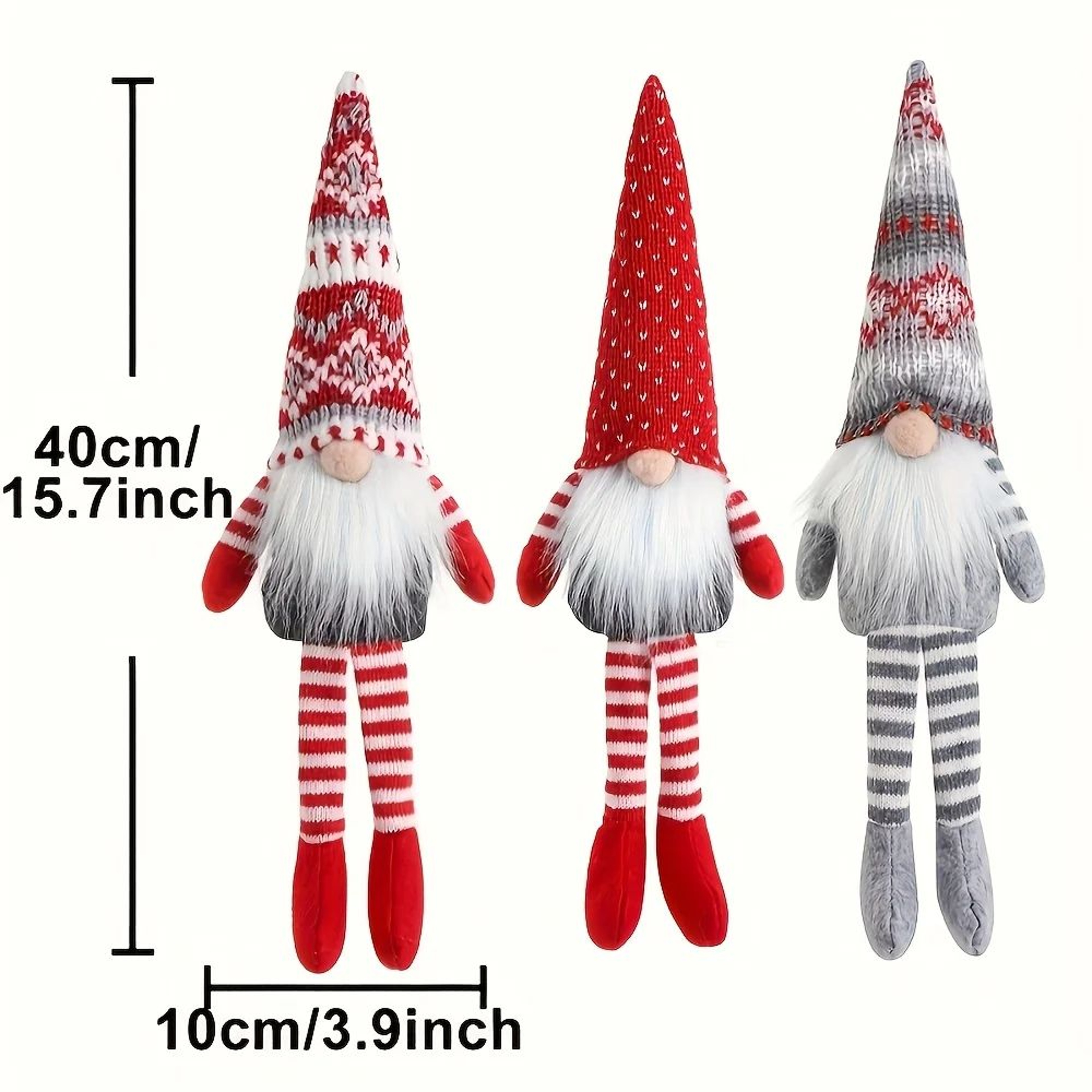Christmas Gnome Plush Doll  Faceless Holiday Ornament For Cozy Home Displays Festive Room Styling   5