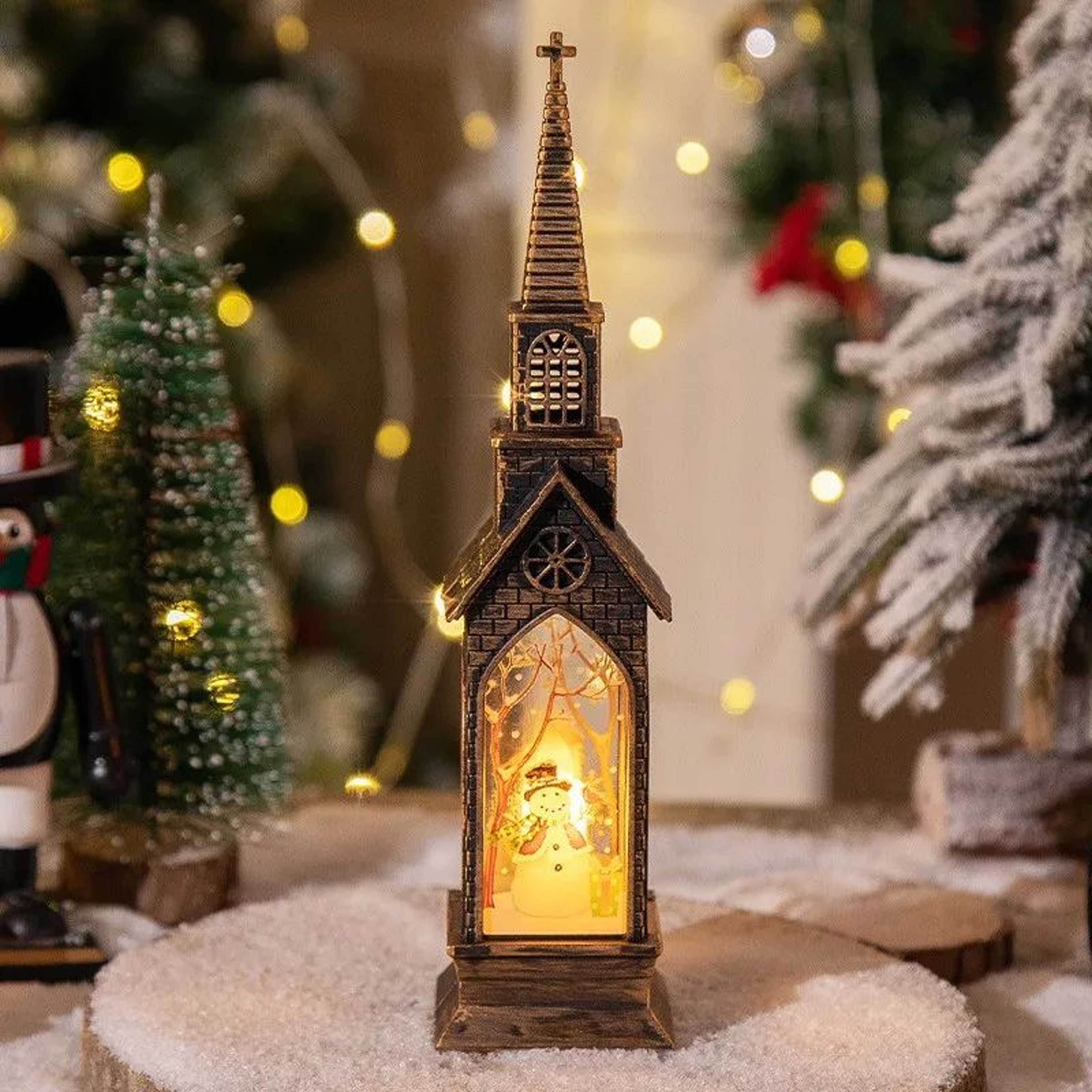 Christmas LED Lantern  Santa Claus  Snowman Night Light Designs For Warm Table Displays Festive Hom 9