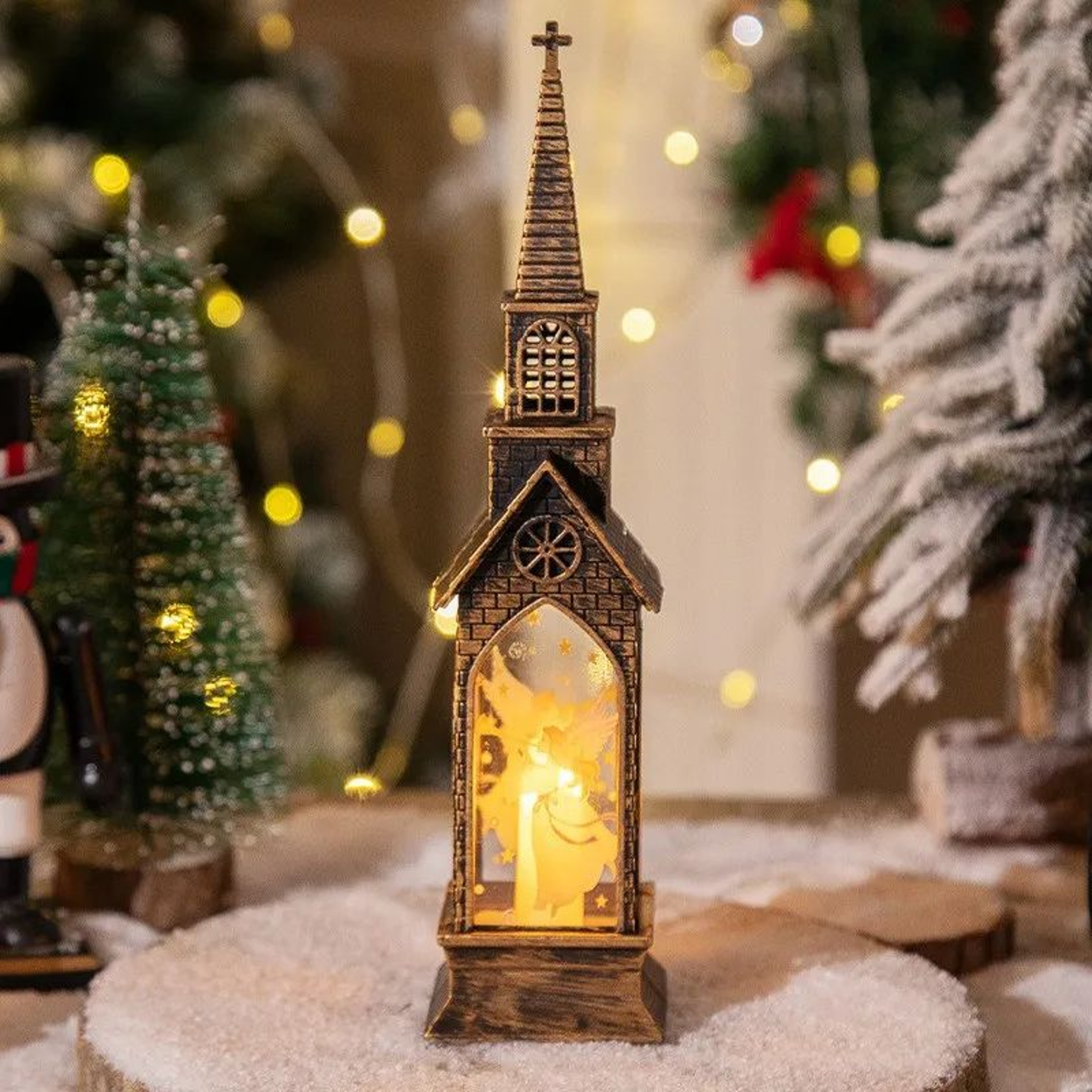 Christmas LED Lantern  Santa Claus  Snowman Night Light Designs For Warm Table Displays Festive Hom 8