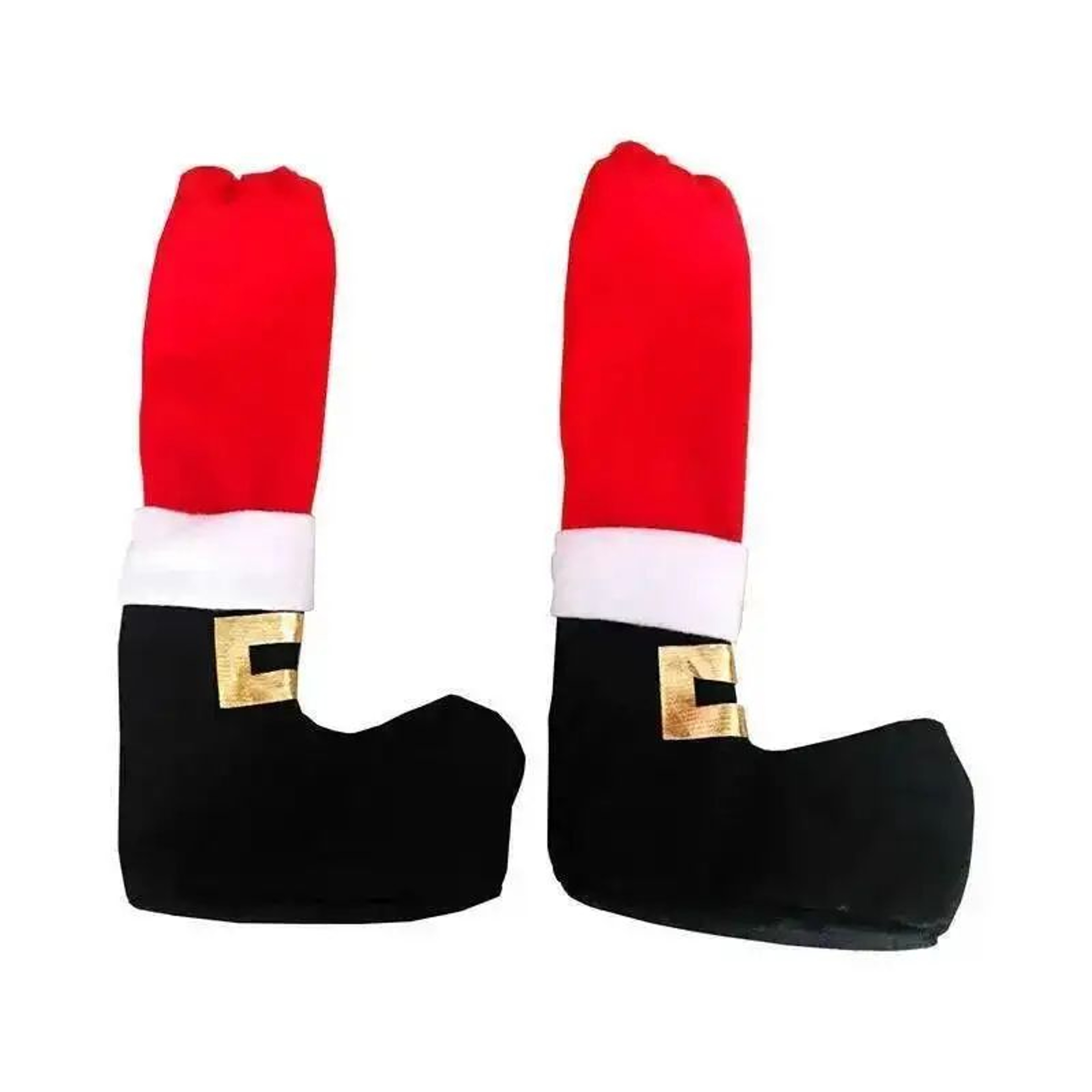 Christmas Chair Leg Cover  Embroidered Velvet Table Foot Socks In Red  Black For Festive Dining Roo 4