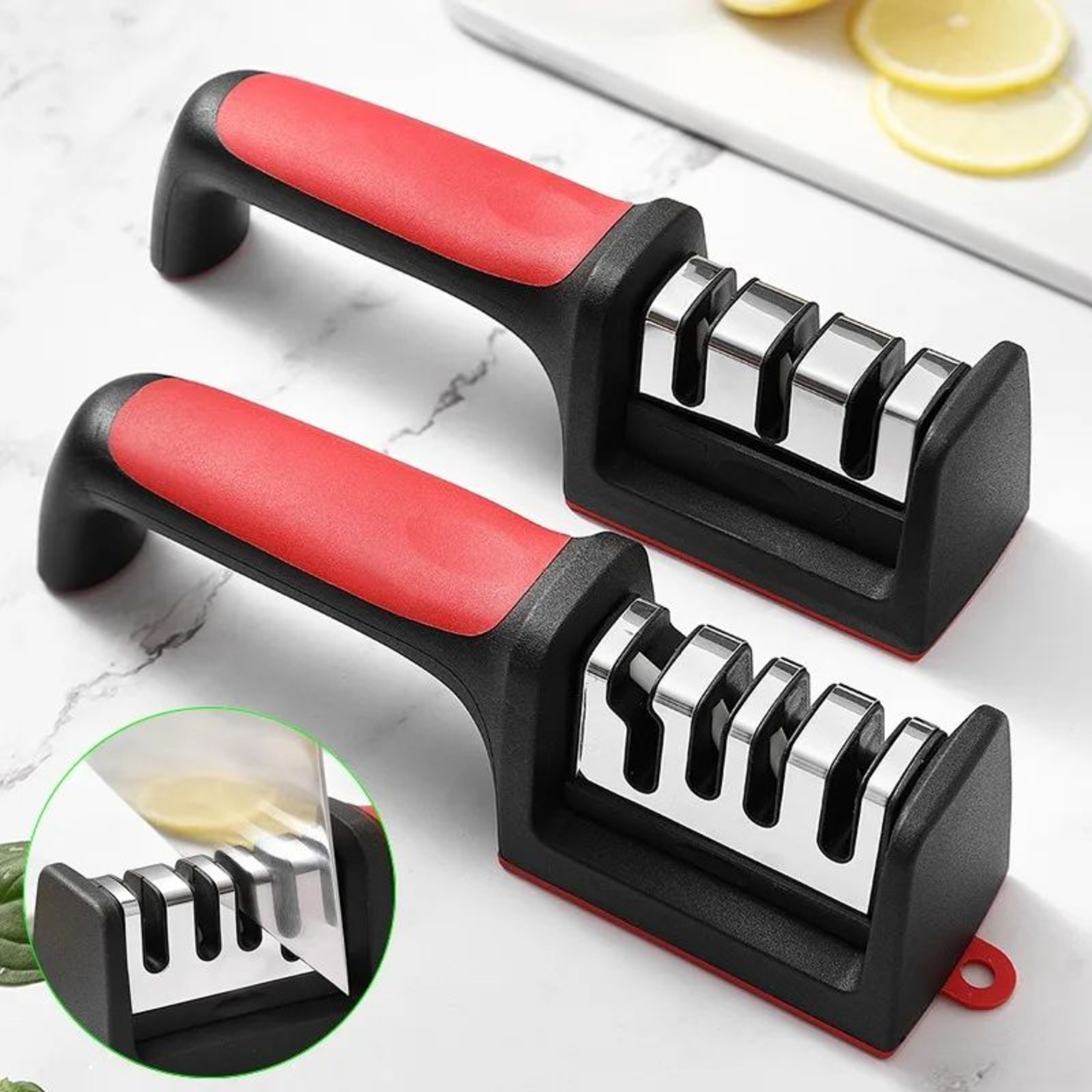 Handheld Kitchen Knife Sharpener  34 Stage Manual Sharpening Tool For Convenient Blade Maintenance  0