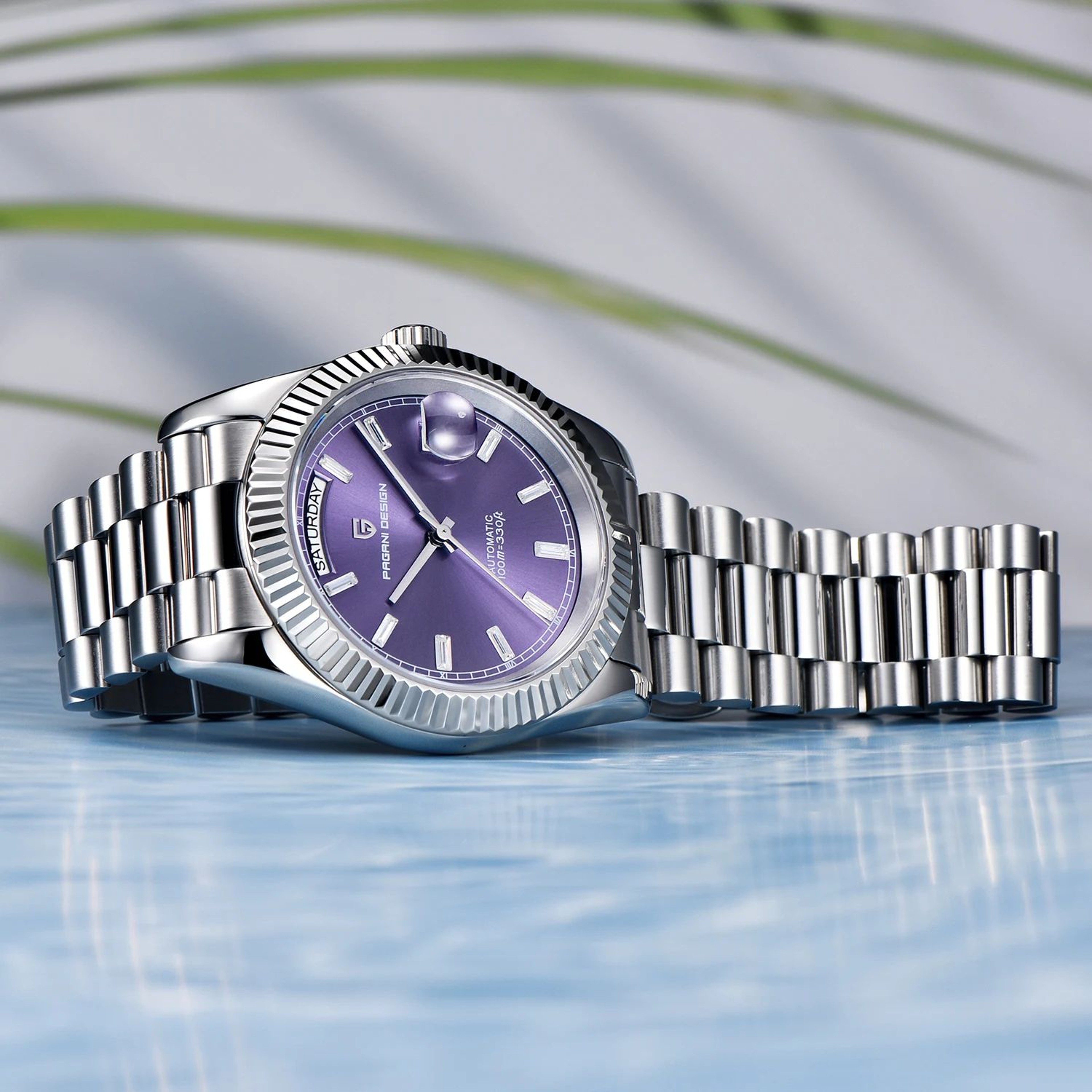 Mens Automatic Watch  NH36A Mechanical Movement With AR Sapphire Crystal For Refined Daily Style An