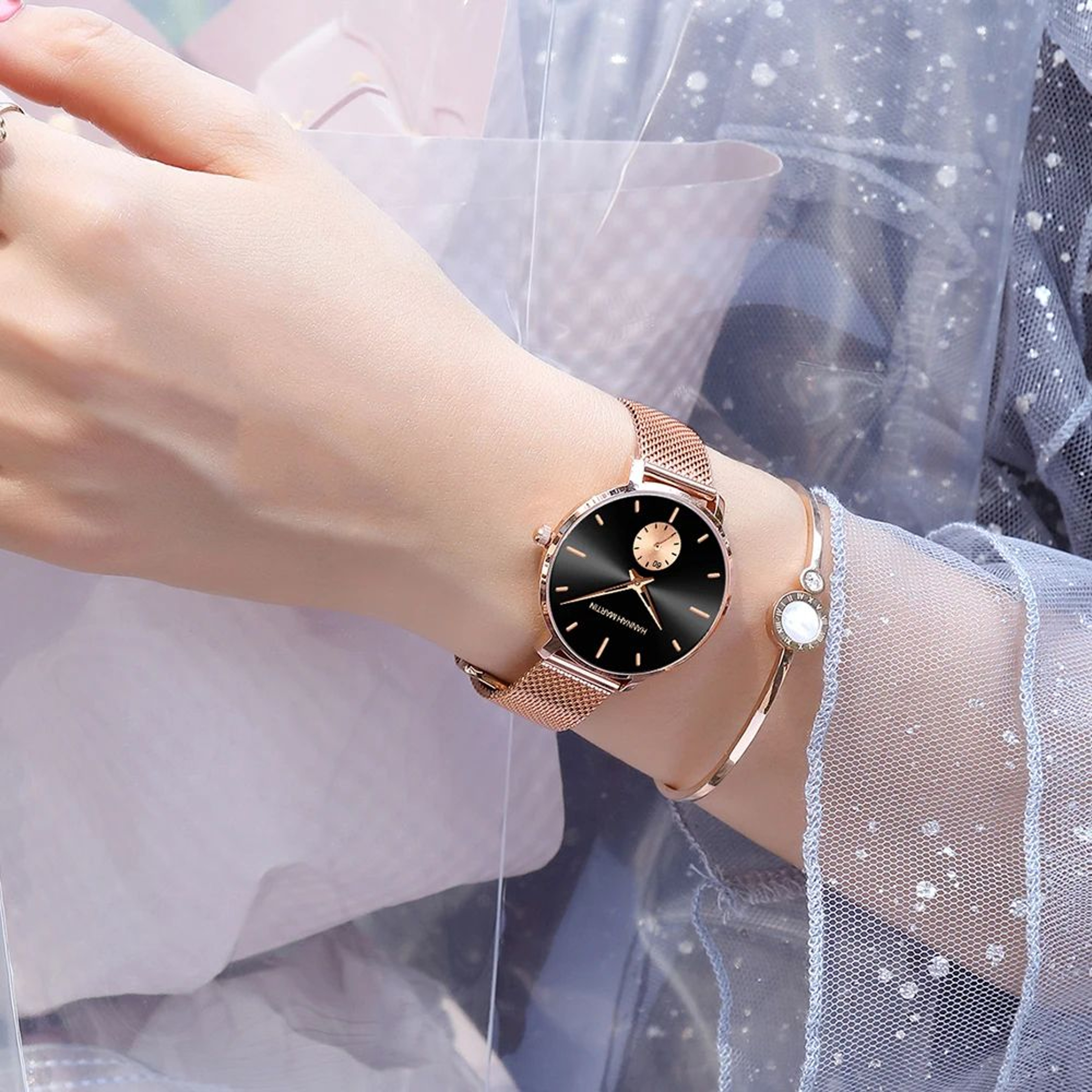 Womens Quartz Dress Watch  Stainless Steel Mesh Band For Elegant Daily Styling Office Outfits And S 3