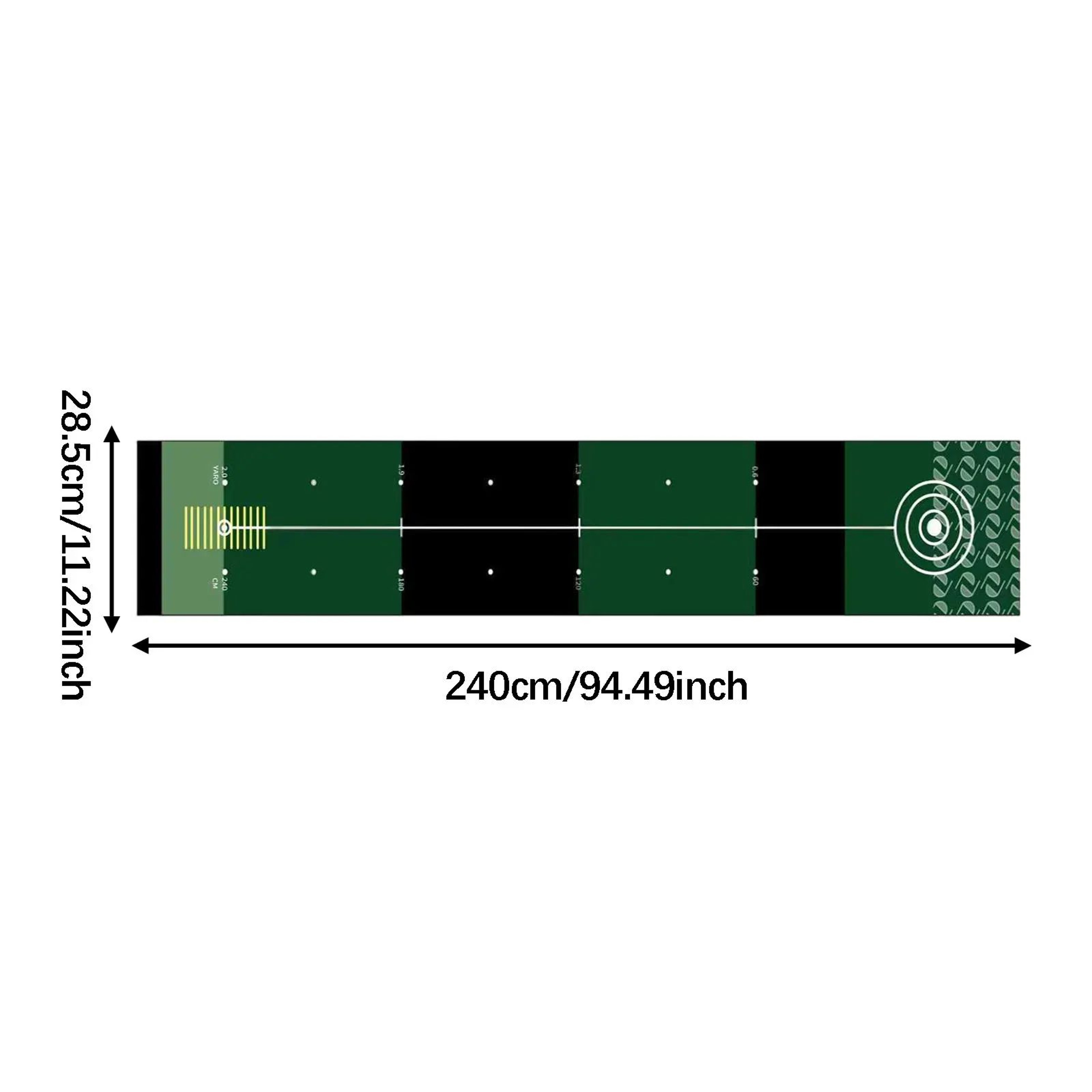 Portable Golf Putting Mat  9449 X 1122 In RollUp Practice Surface For Home Office  Outdoor Training 8