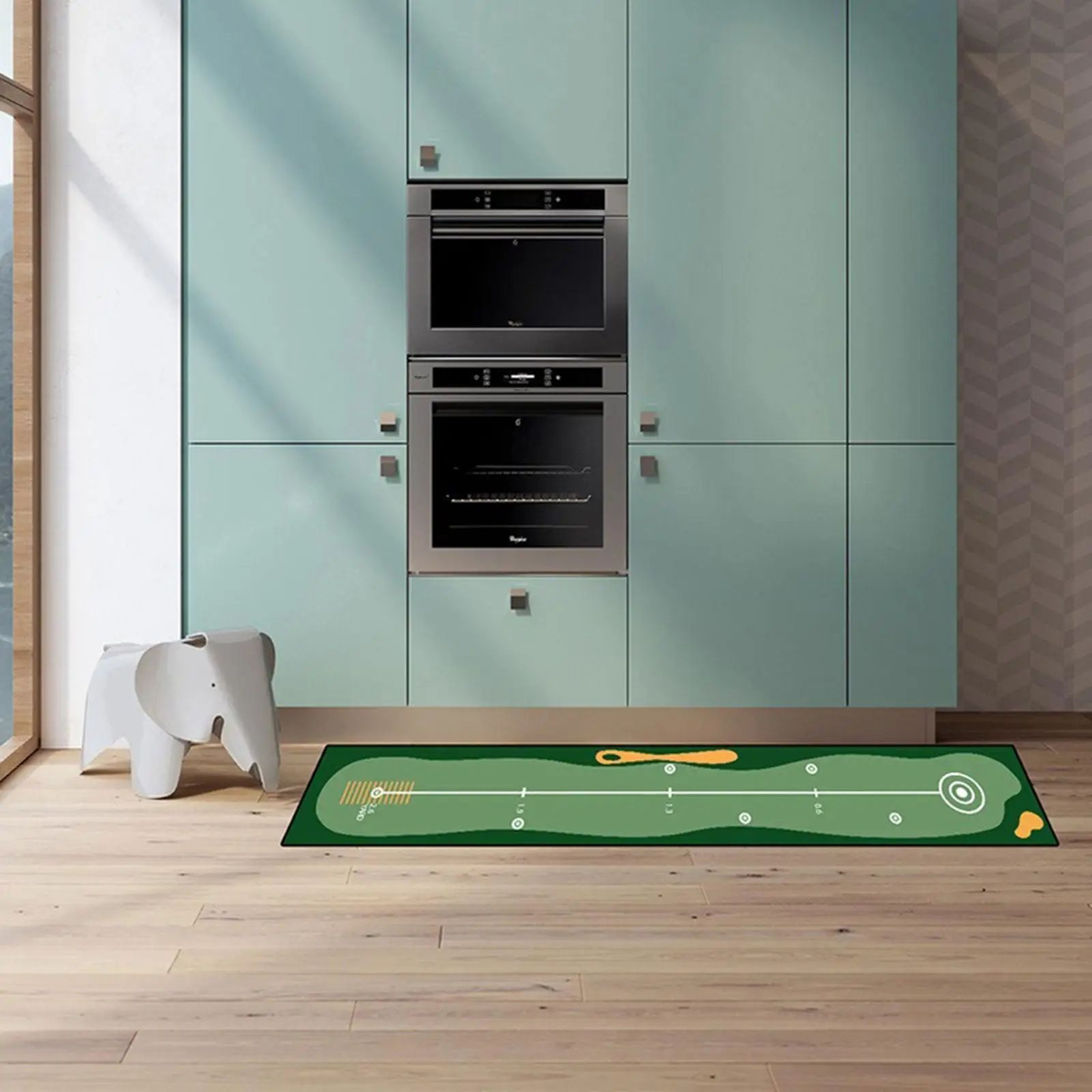 Portable Golf Putting Mat  RollUp Practice Surface For Home Office  Outdoor Training Golfer Gift 4