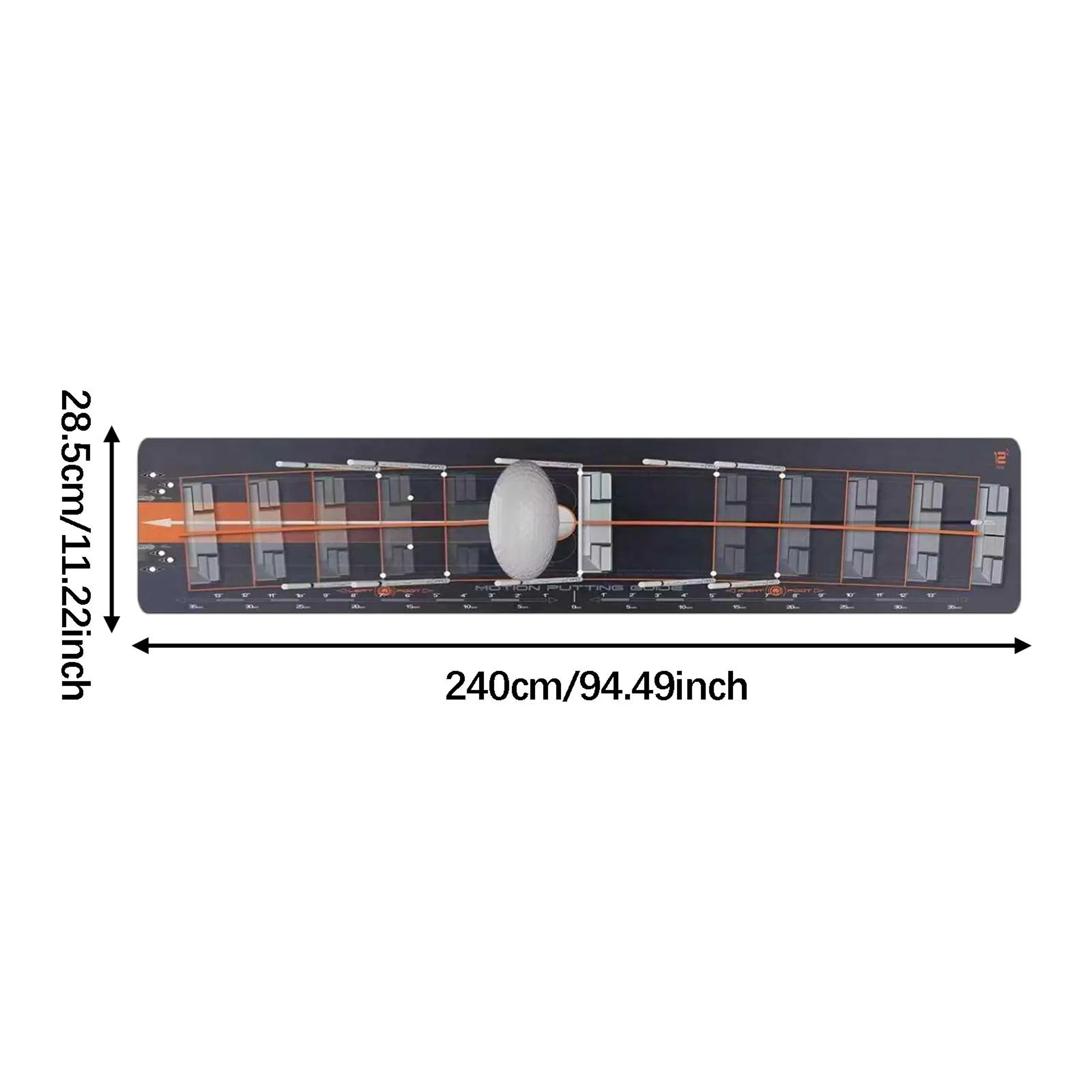 Foldable Golf Putting Mat  1181 X 9646 In Polyester Practice Pad For Portable Home Office  Outdoor  14