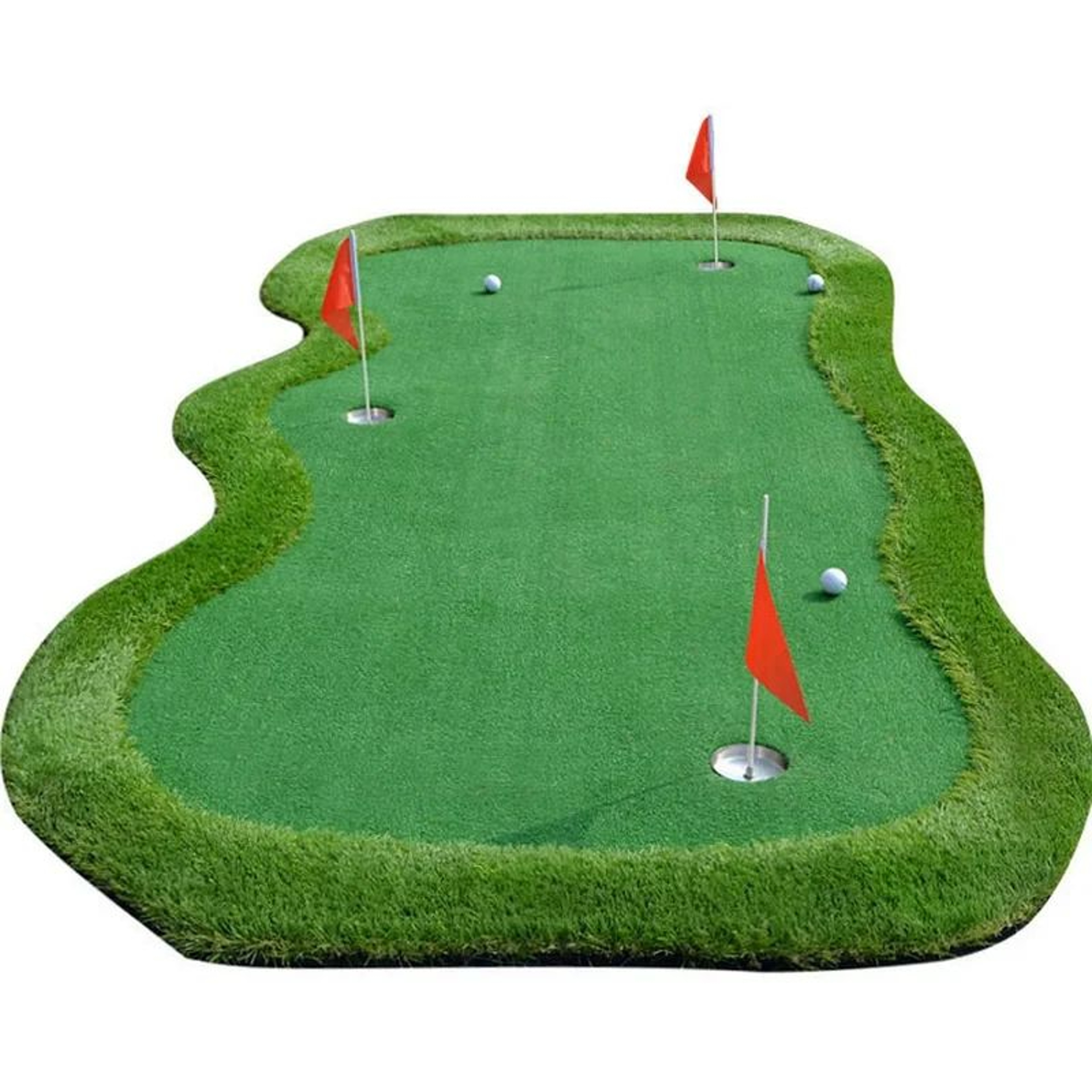 Indoor Golf Putting Green  3937 X 11811 In Practice Mat With Short  Long Turf  EVA Backing For Home 7