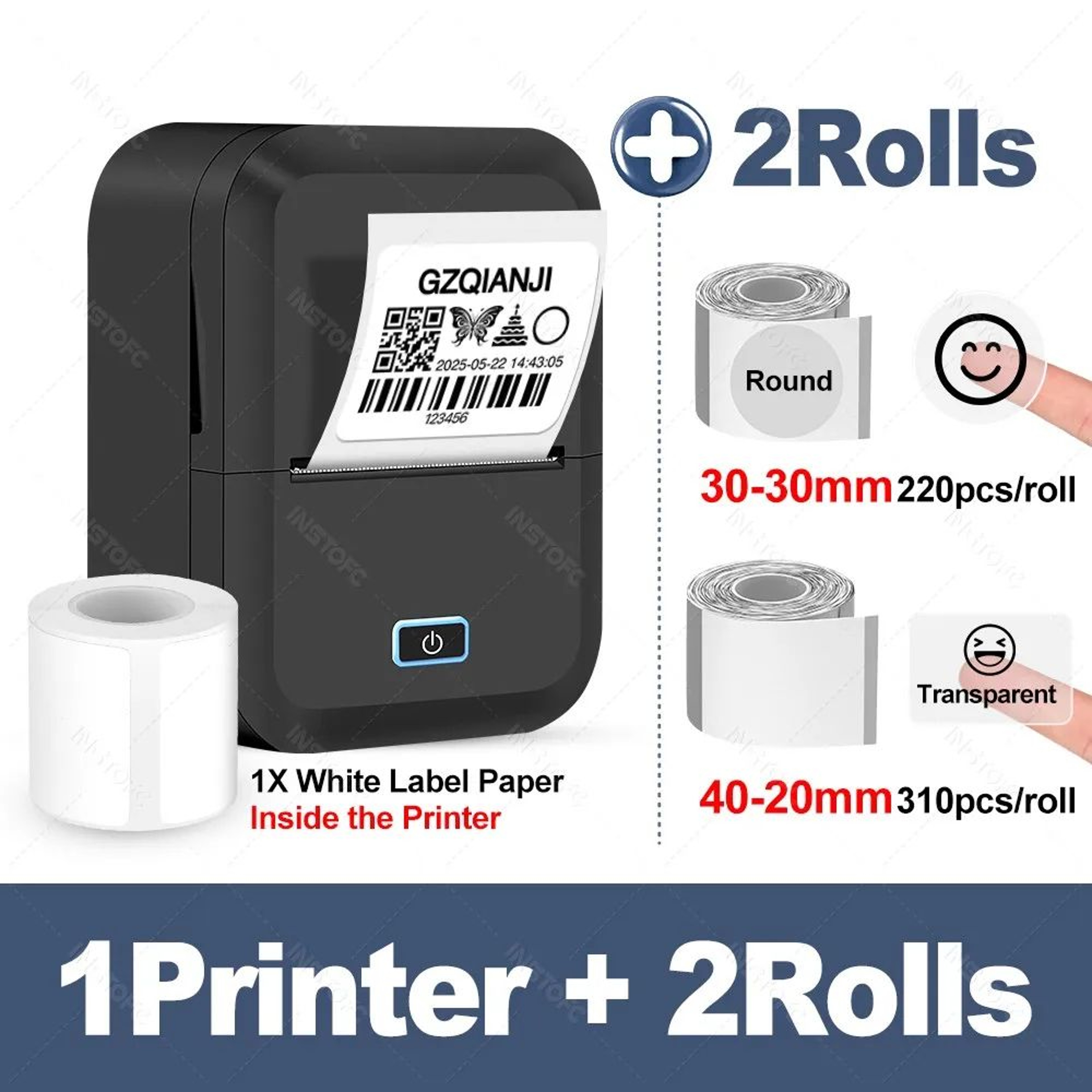 Mini Pocket Thermal Printer  X2 Inkless SelfAdhesive Label Maker For IOS  Android Daily Home  Offic 12