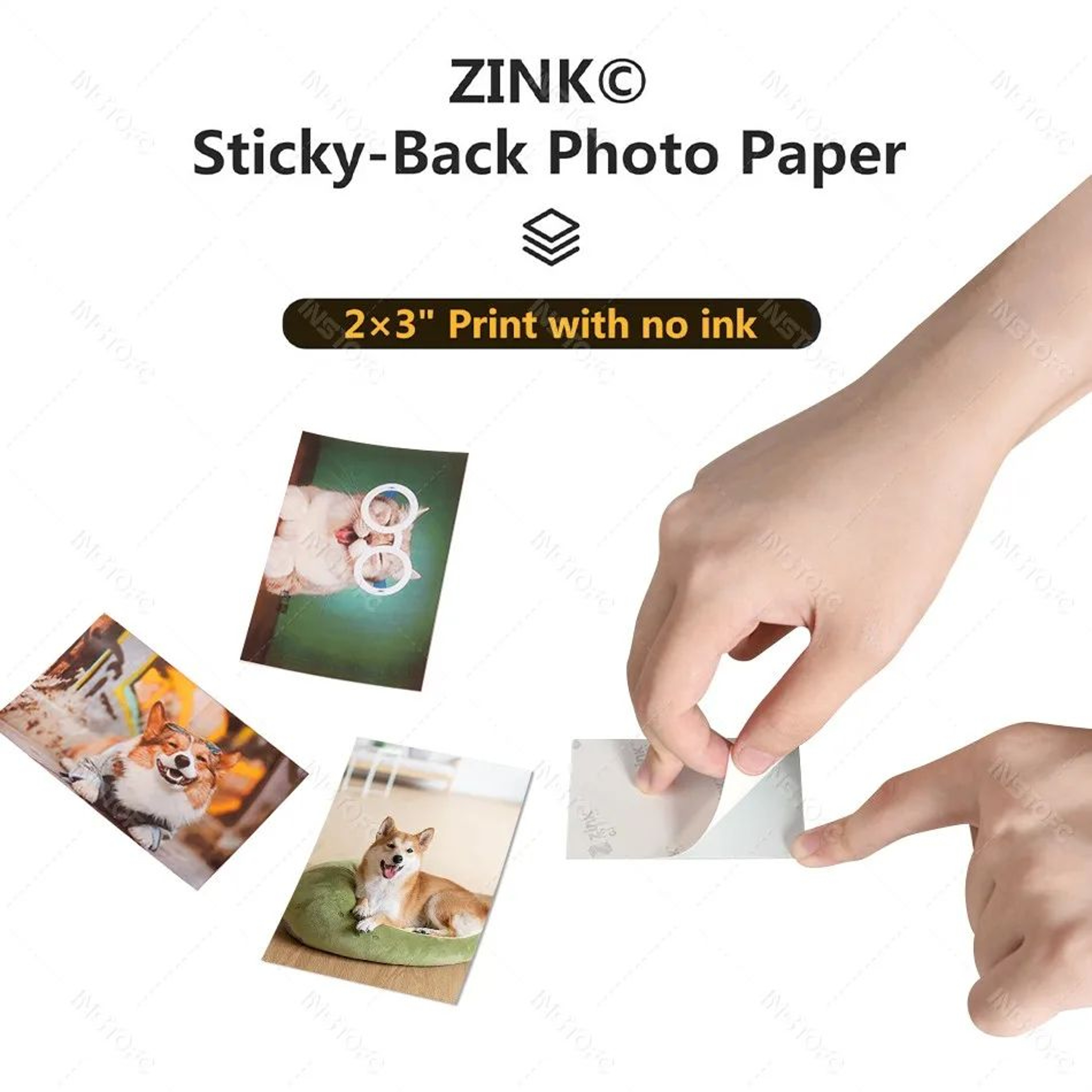 Pocket Photo Printer  MT53 Bluetooth 2x3 In Color Printing For Android  IOS Rechargeable Mini Print 3