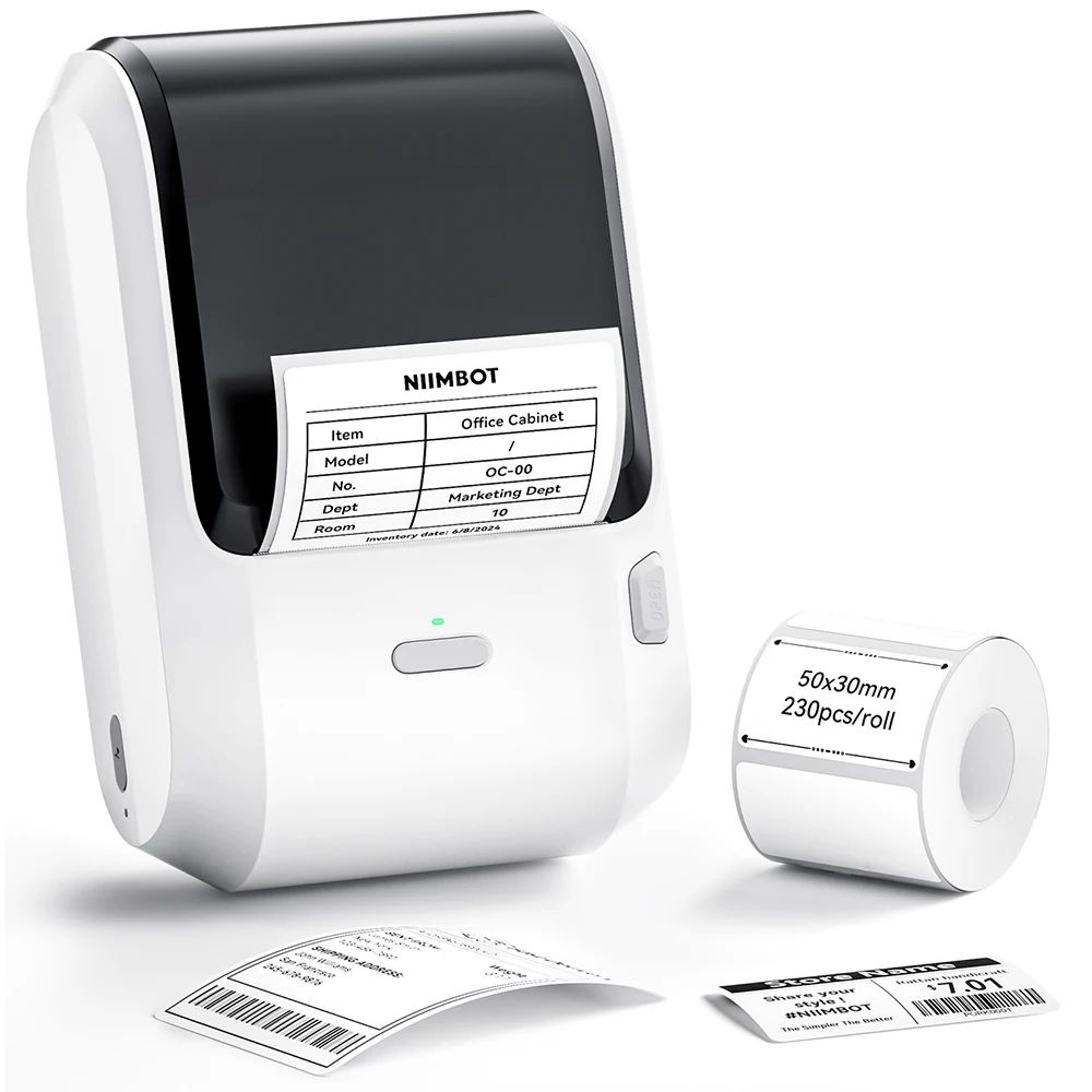 Thermal Transfer Label Printer  M3 300 DPI Bluetooth Barcode  Price Tag Maker With Ribbon For Jewel 0