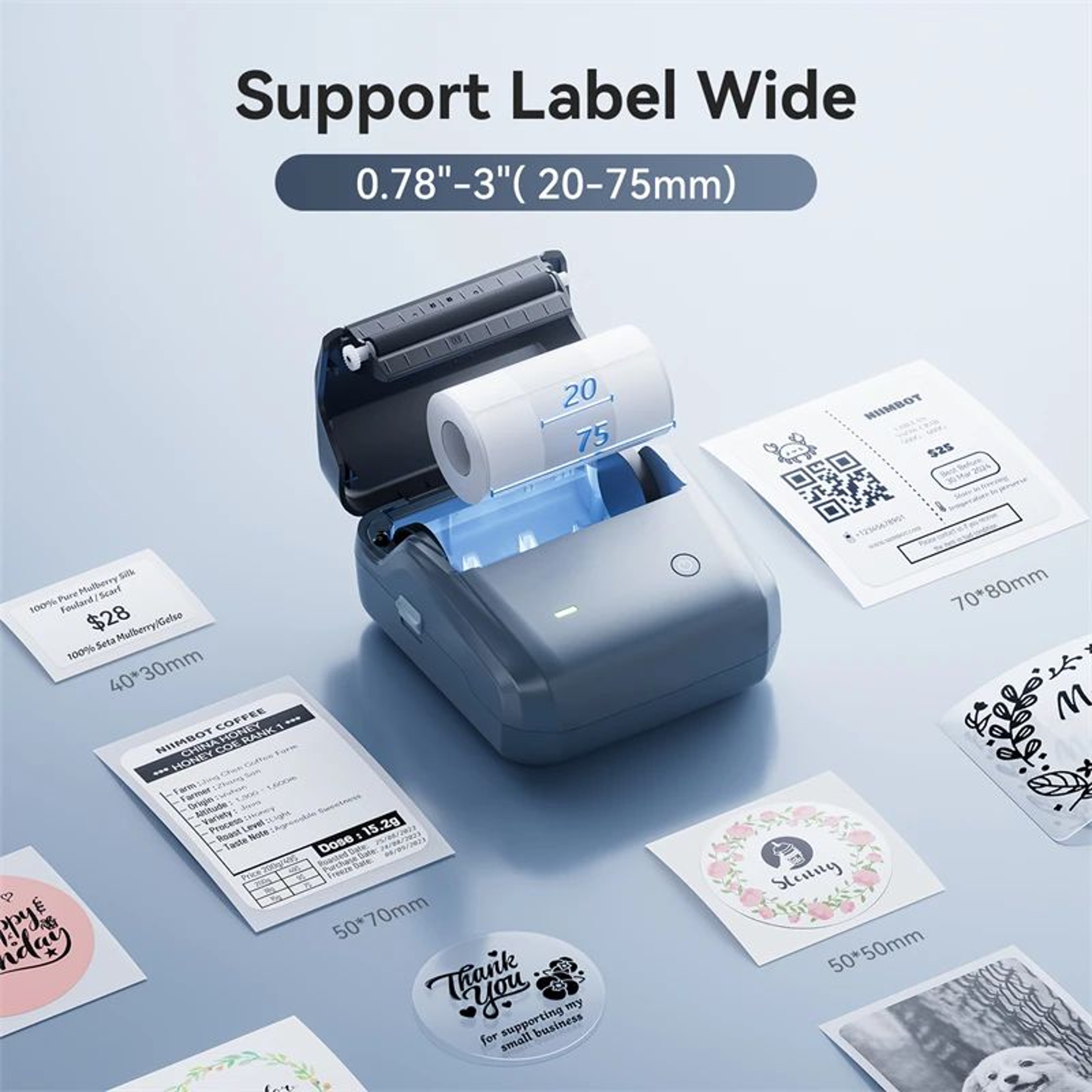 Thermal Label Printer  B31 Wireless Barcode Sticker Maker For Clothing Jewelry Retail Tags  Home Of 2
