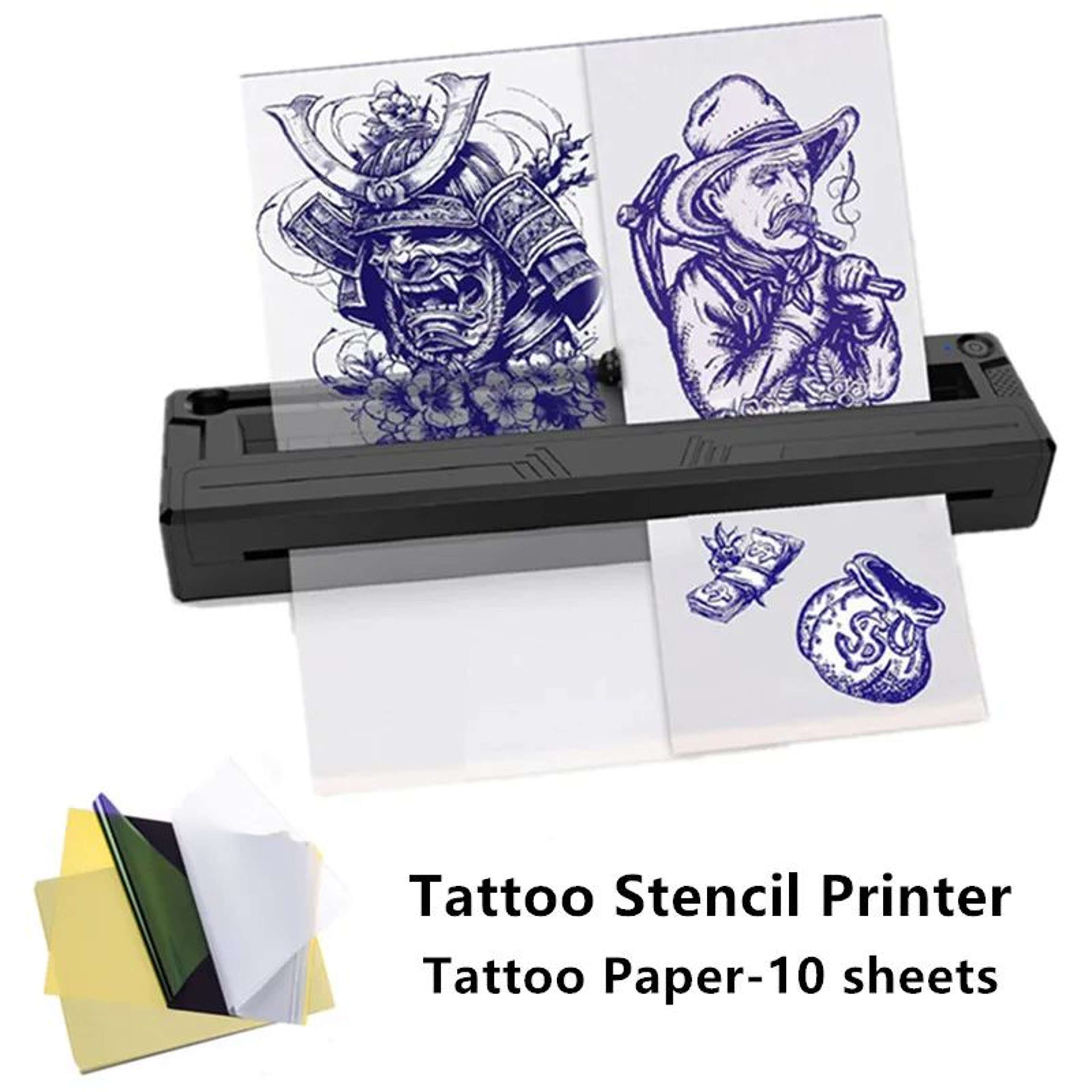 Tattoo Stencil Printer  Portable Bluetooth Thermal Transfer Printing For Beginners Works With IPhon 6
