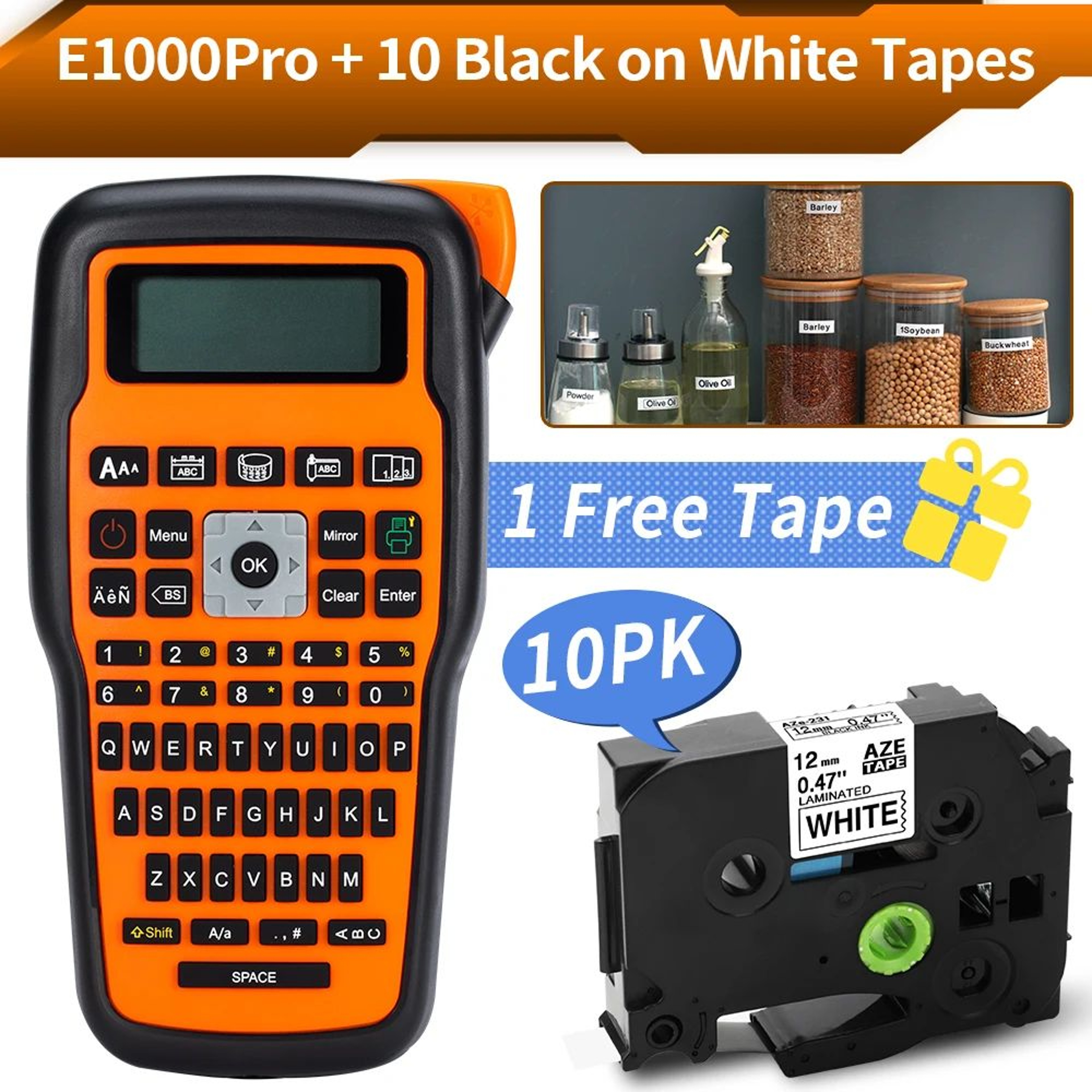 Industrial Label Maker  E1000 Pro Handheld Thermal Transfer Printer With QWERTY Keyboard For Cable  19