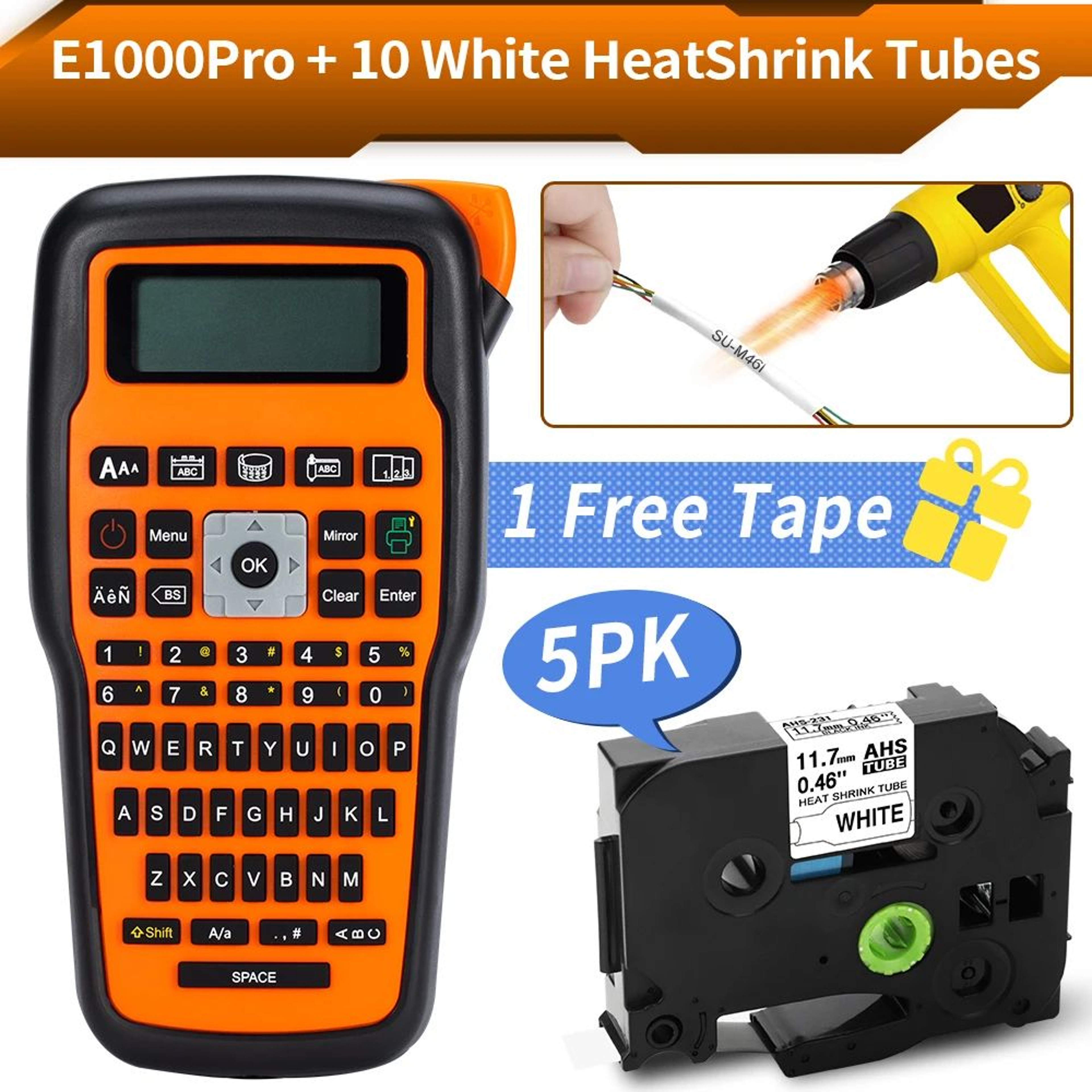 Industrial Label Maker  E1000 Pro Handheld Thermal Transfer Printer With QWERTY Keyboard For Cable  22