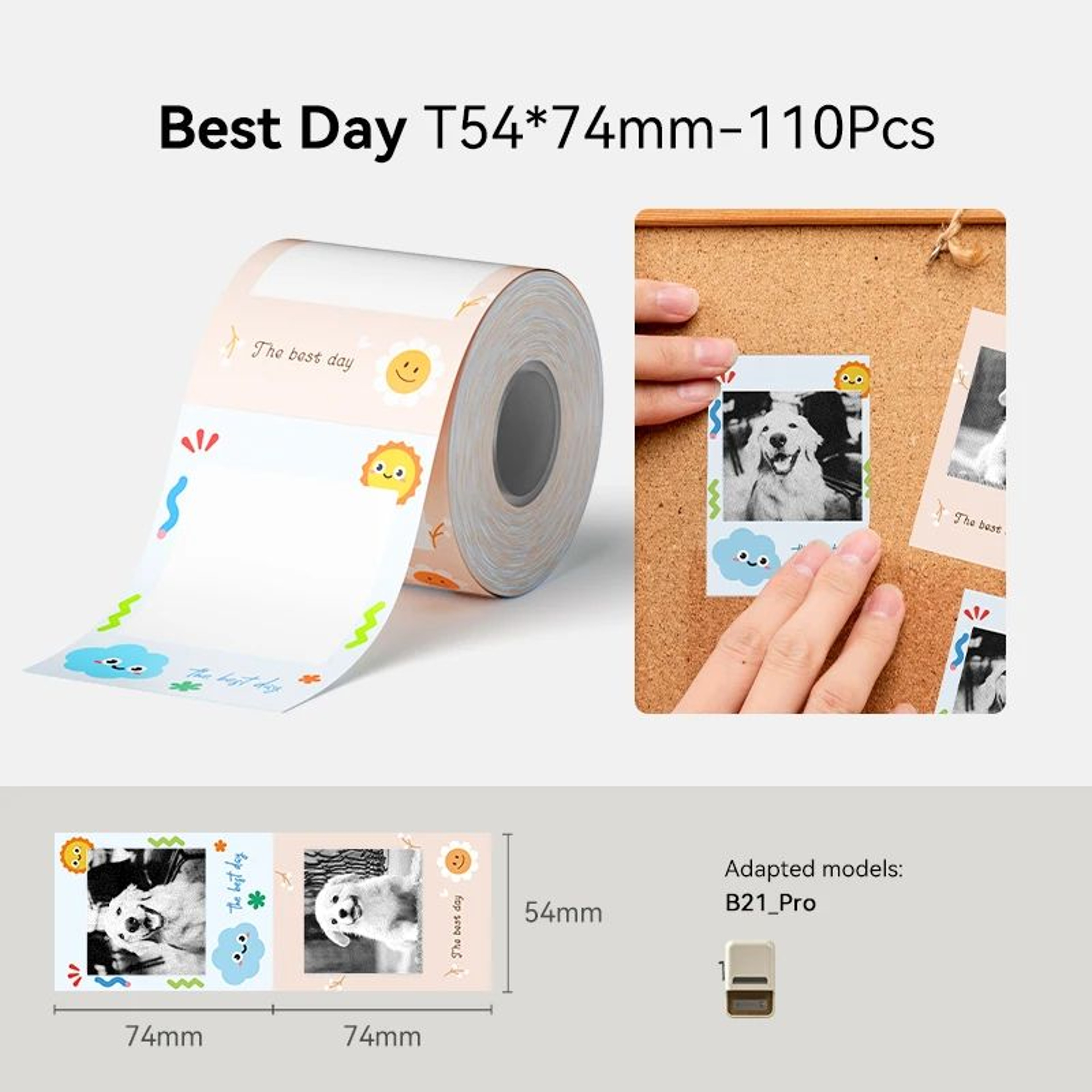 Wireless Label Printer  B1 Pro 300 DPI Red  Black Thermal Sticker Maker For Android IOS  PC Home An 18