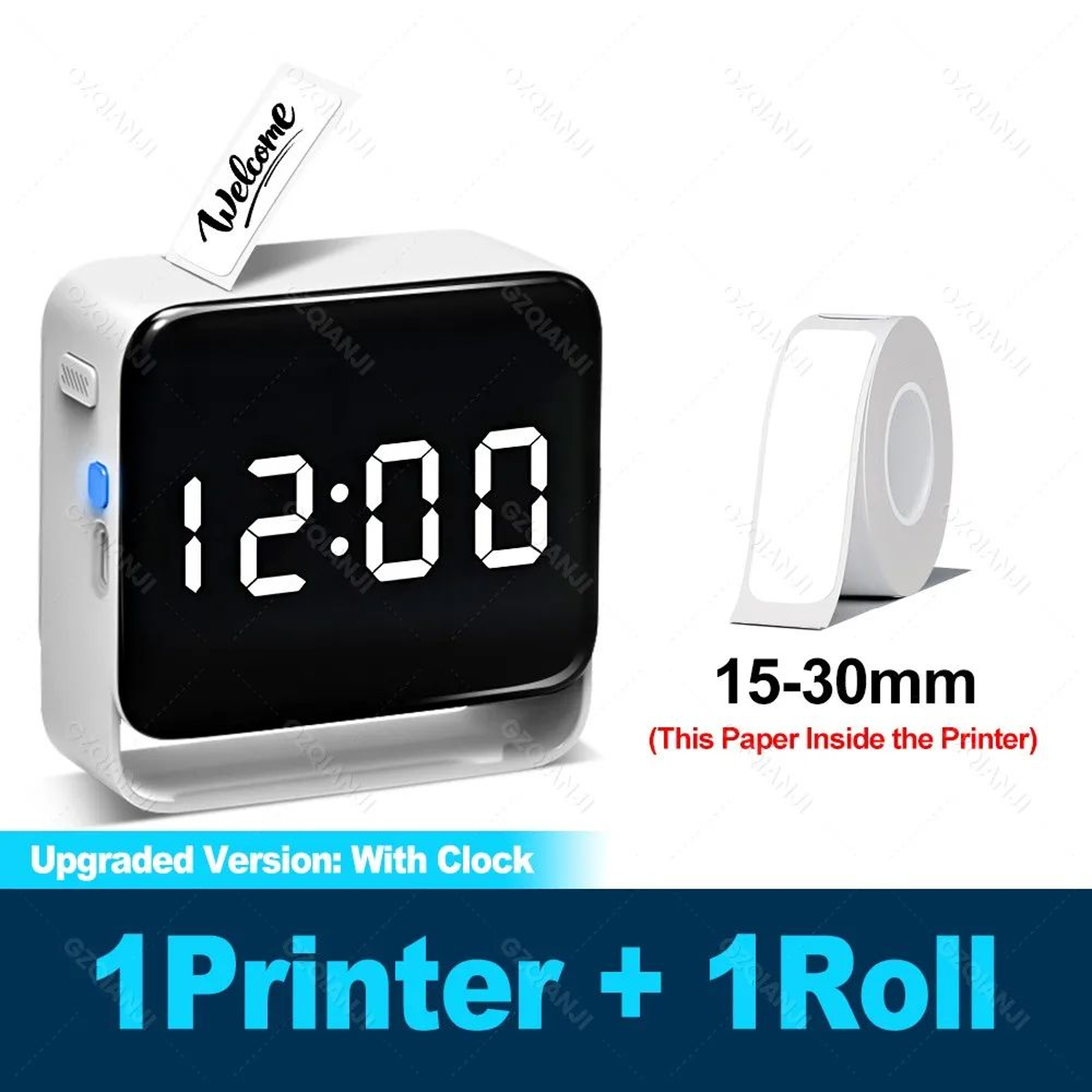 Portable Label Printer  P15 Bluetooth Inkless Sticker Maker With App Editing  Bulk Printing For Hom 12