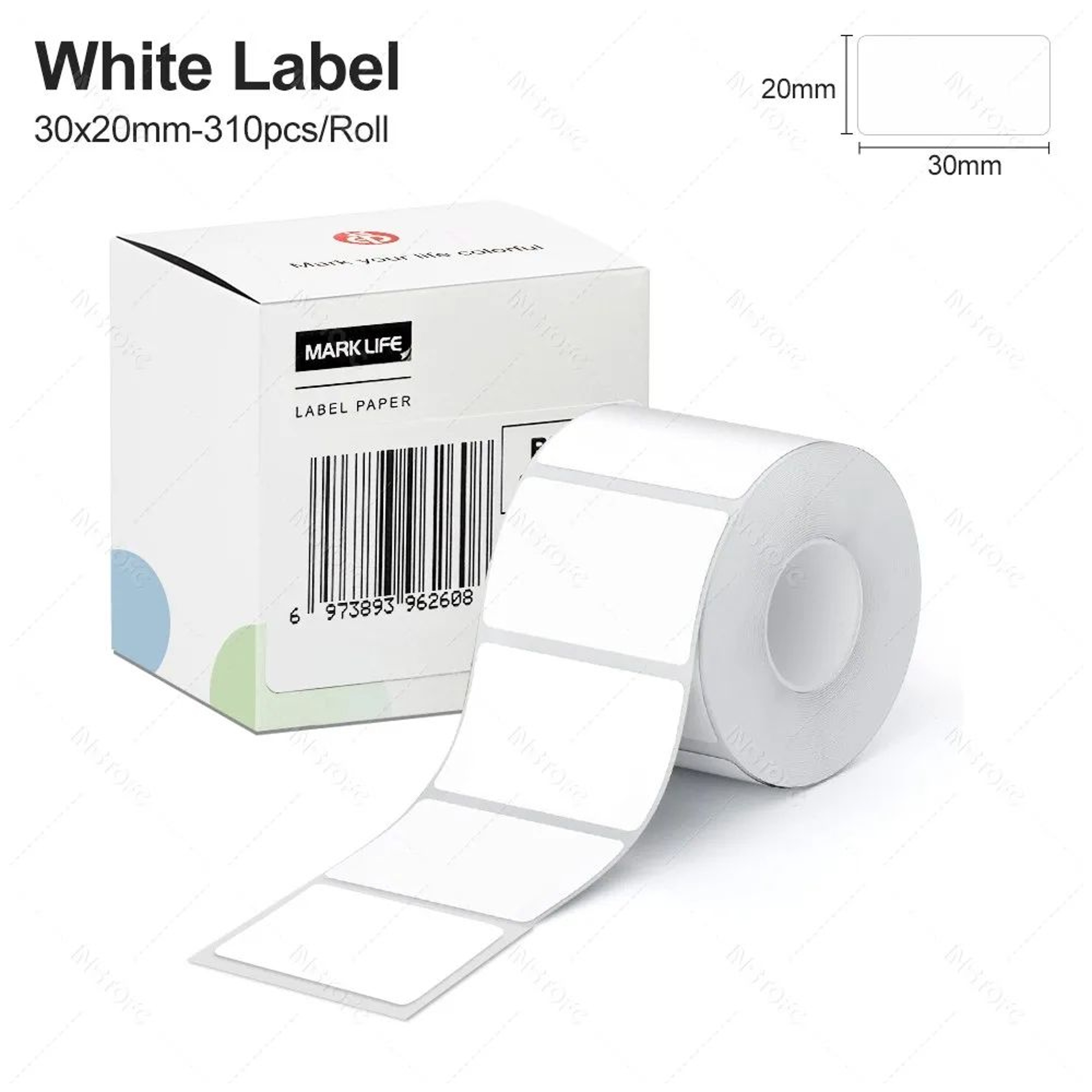 Portable Label Printer  X2P50 Bluetooth Inkless Sticker Maker With White Color Round  Transparent S 22