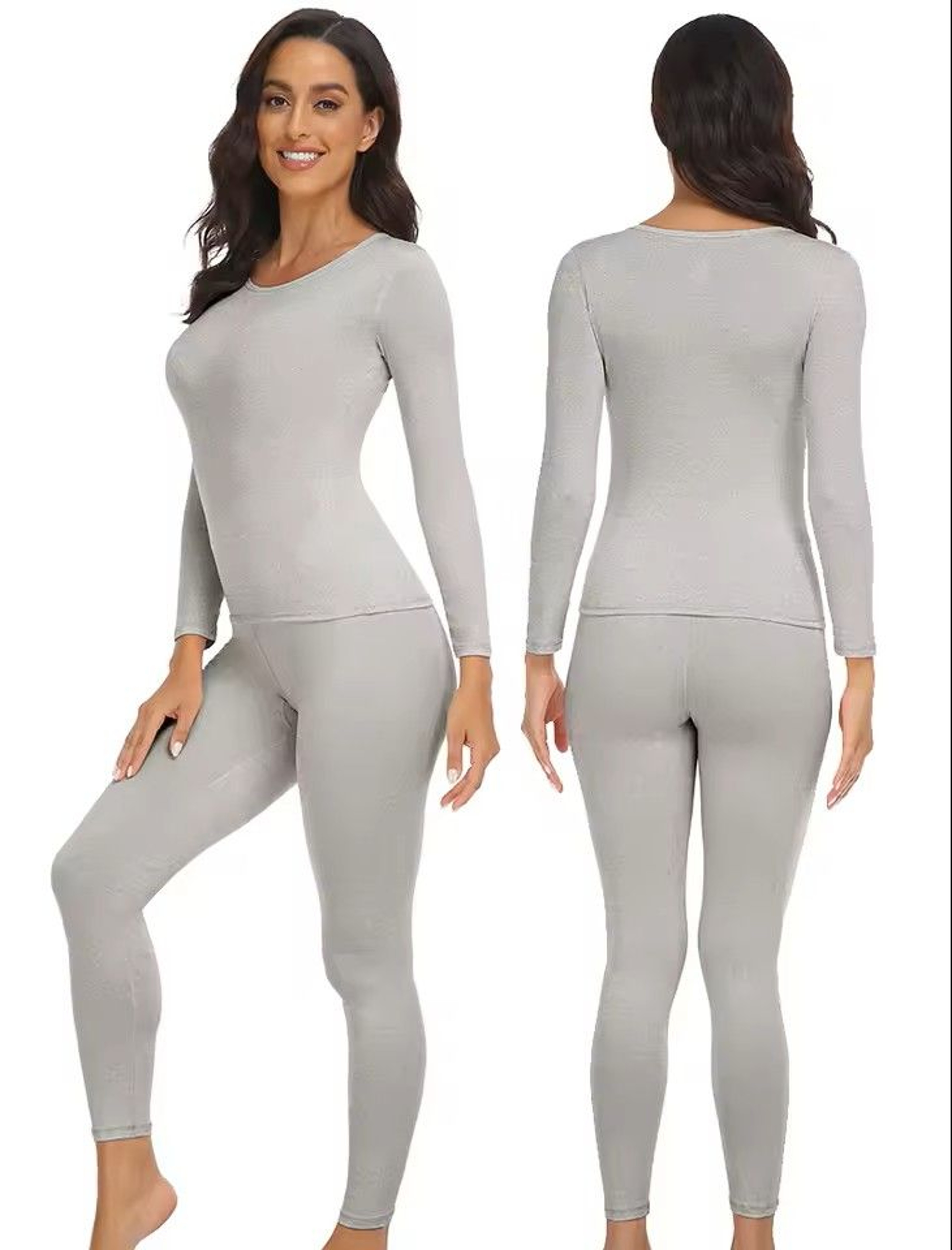 Performance Thermal Base Layer Set  2Pack FleeceLined Long Johns For Women Ideal For Hiking  Skiing