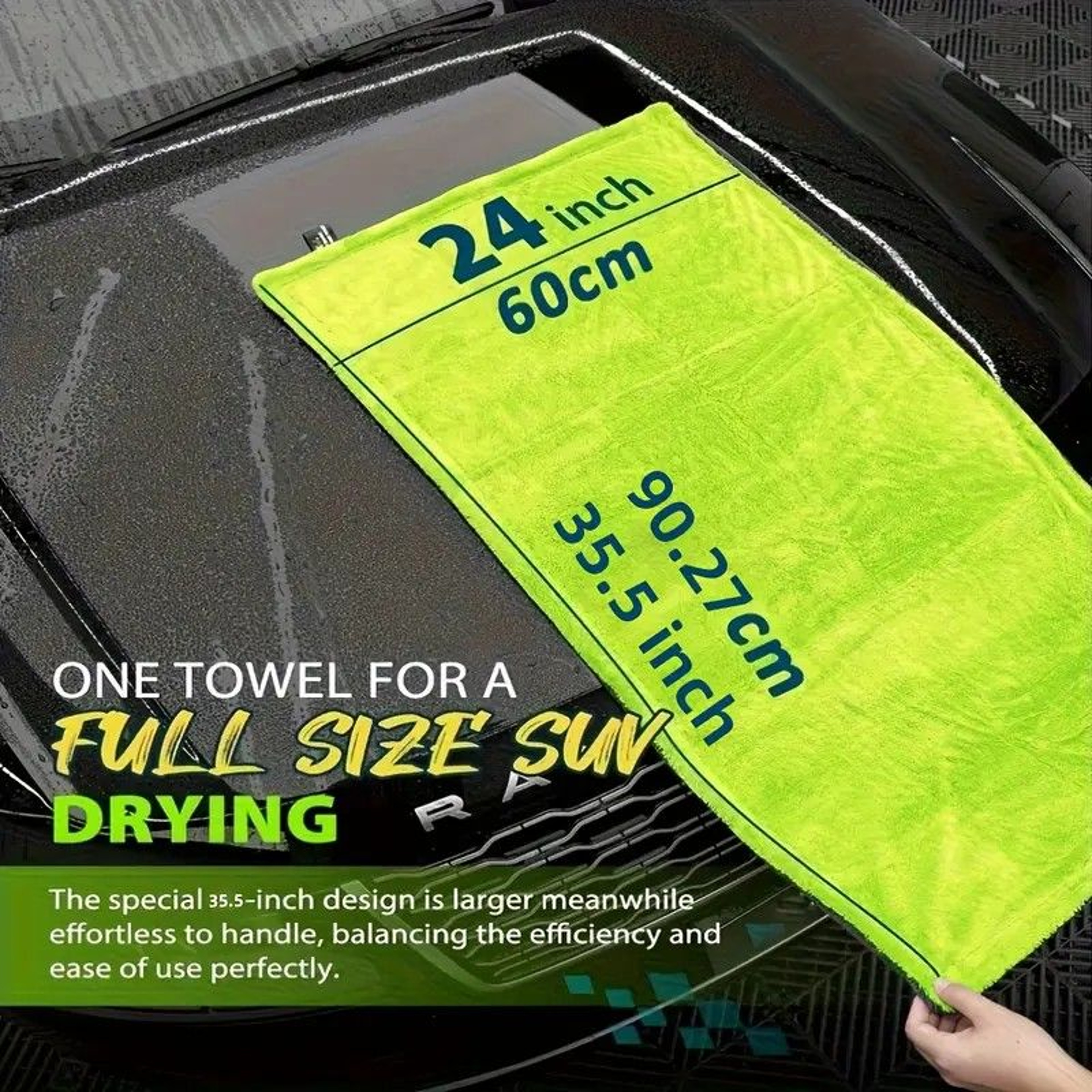1400GSM Car Drying Towel  Oversized DualSided  ScratchFree 0