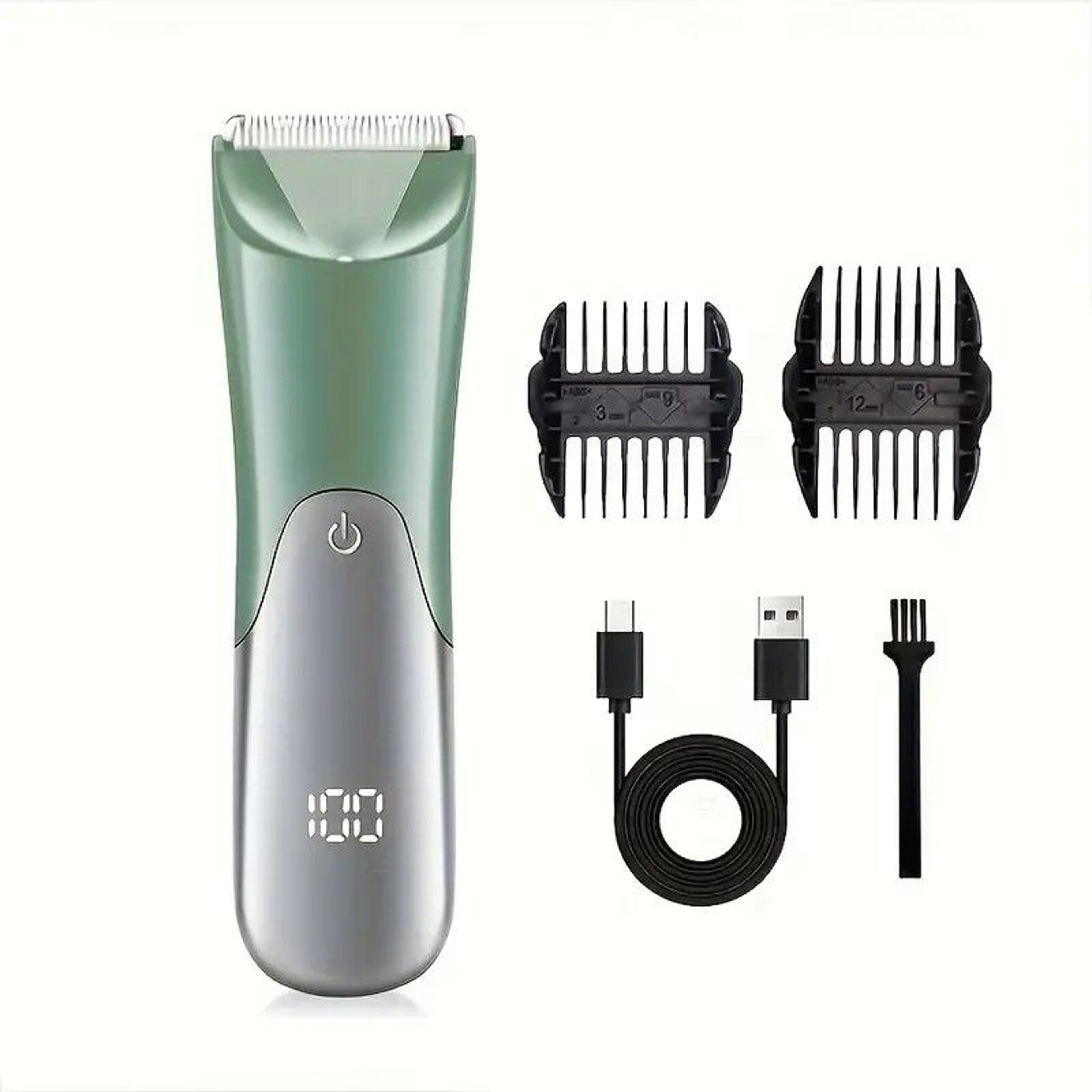 USB Body Hair Trimmer For Men  Beard Groin  Full Body Grooming 4