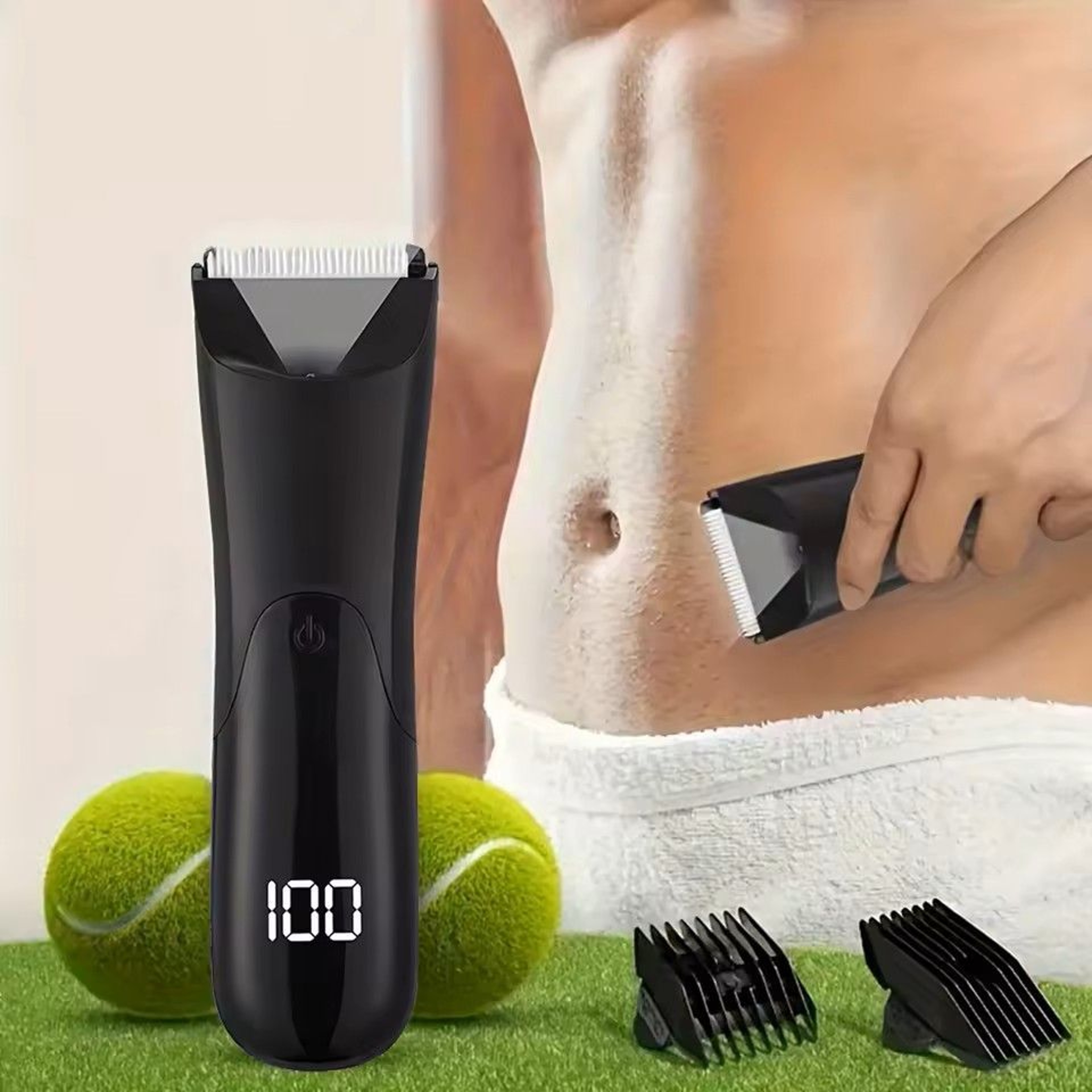 USB Body Hair Trimmer For Men  Beard Groin  Full Body Grooming 0