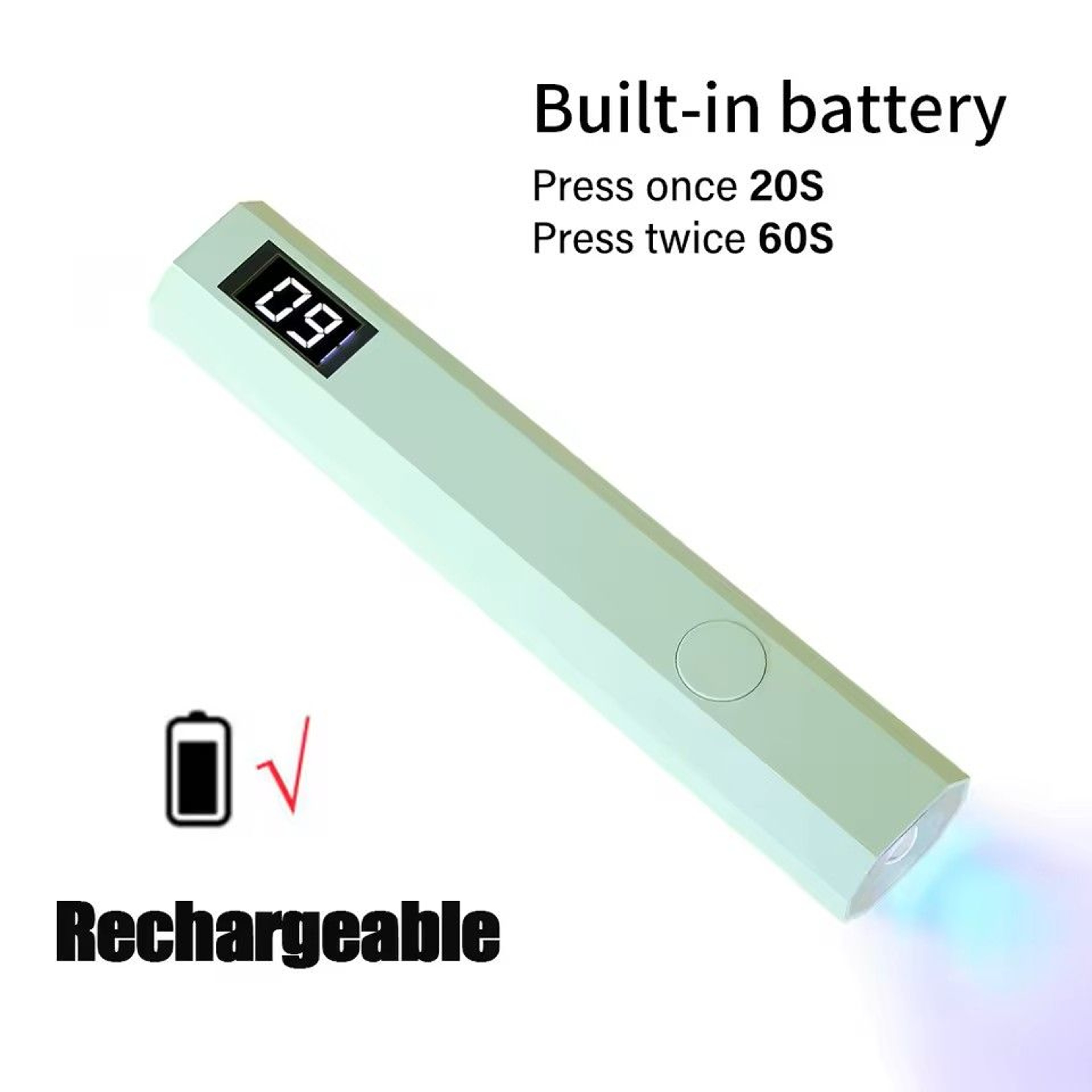 Minicure Portable UV Nail Light Rechargeable Handheld LED Lamp For Gel Nails 3