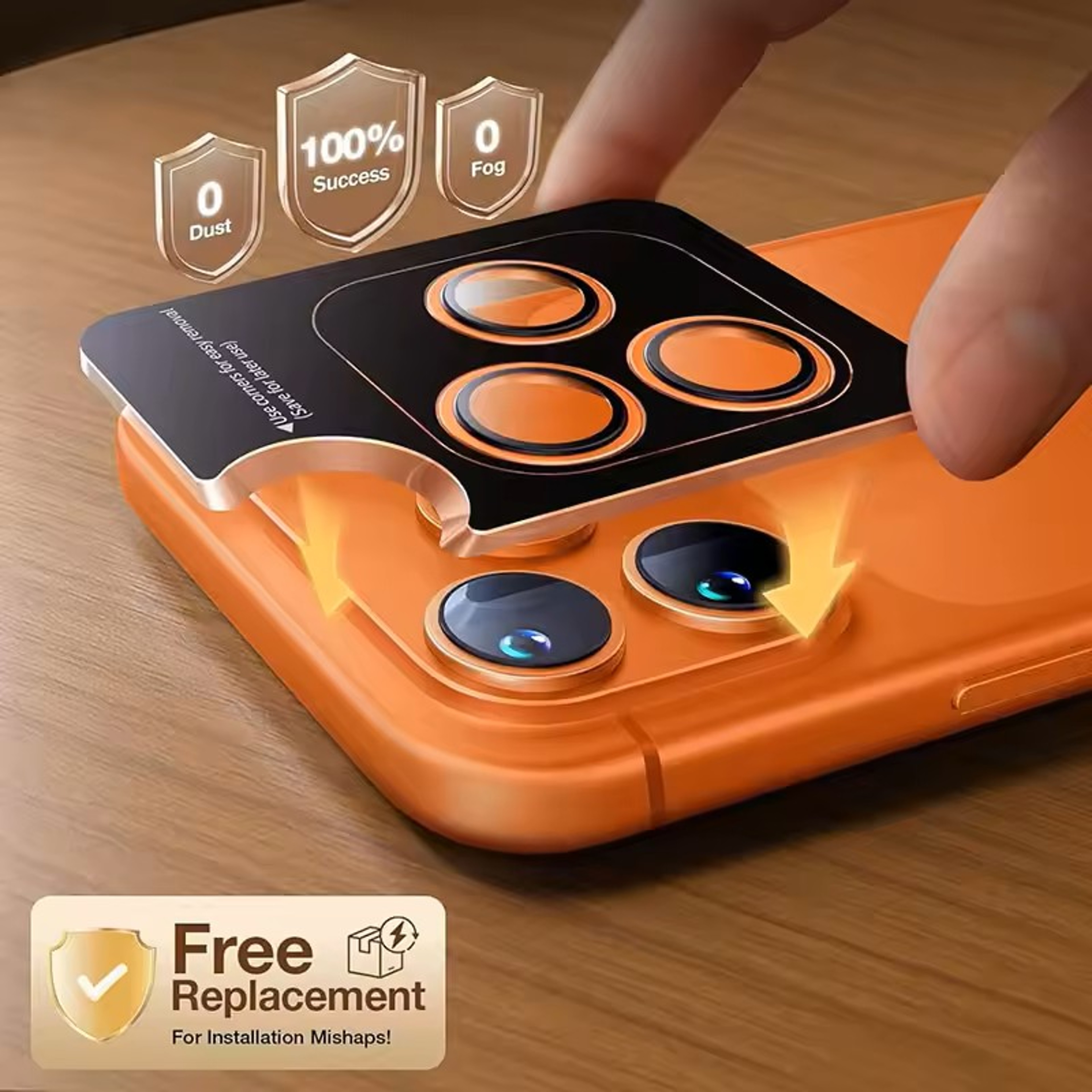 Aluminum Alloy Camera Lens Protector for iPhone 17 Pro / Max – 9H Tempered Glass Cover, Scratch & Drop Resistant – view 11