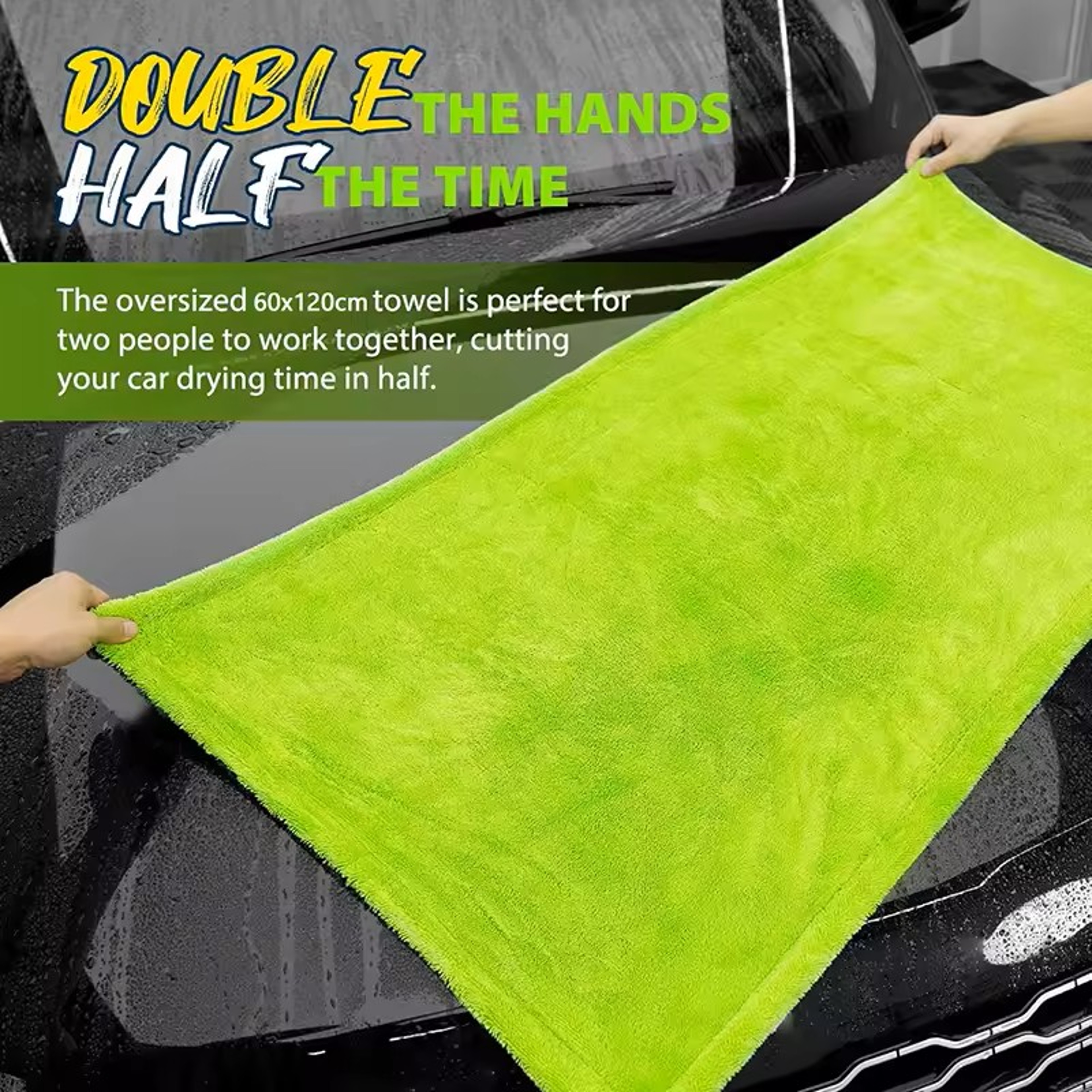 1400GSM Car Drying Towel – Oversized, Dual-Sided & Scratch-Free – view 9