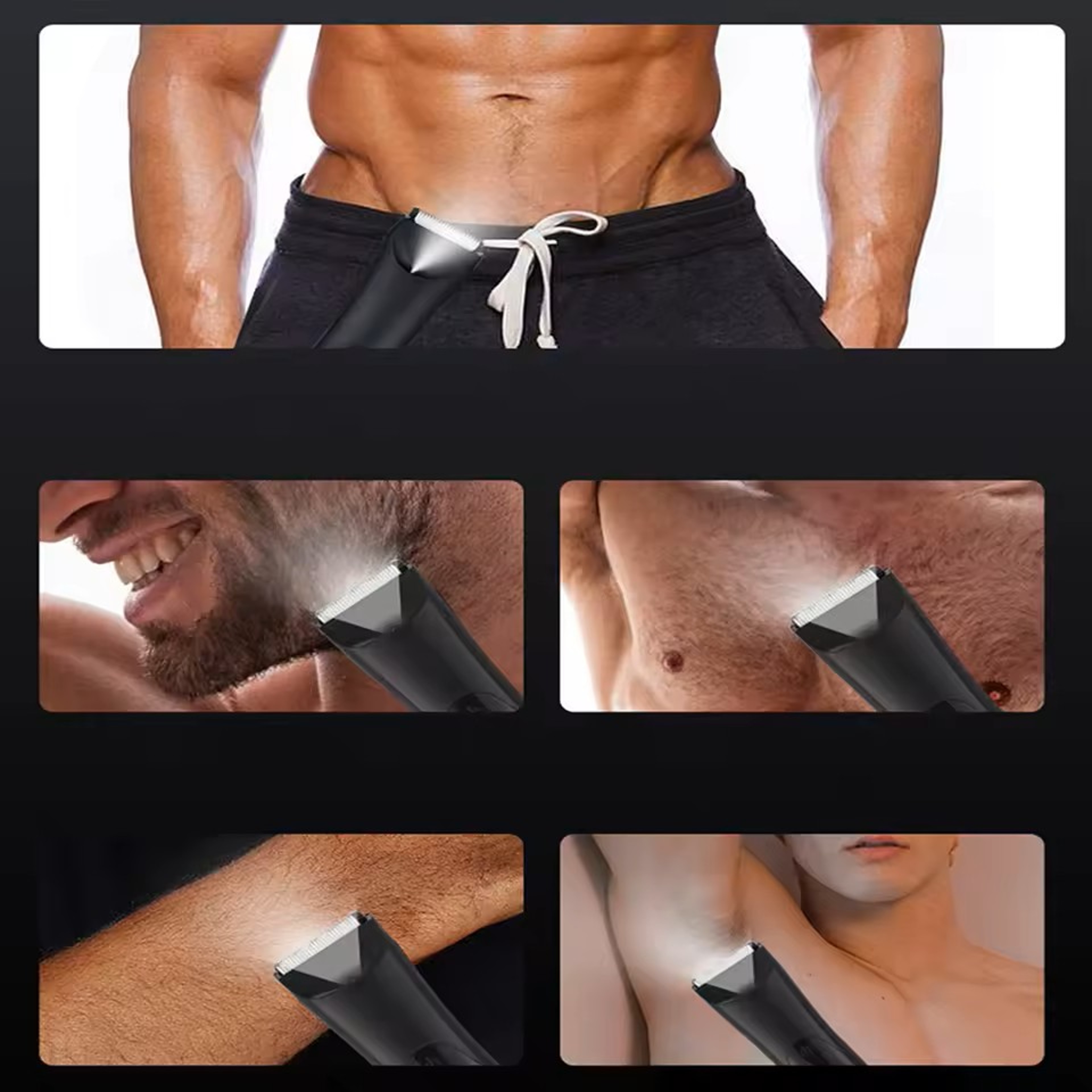 USB Body Hair Trimmer for Men – Beard, Groin & Full Body Grooming – view 12