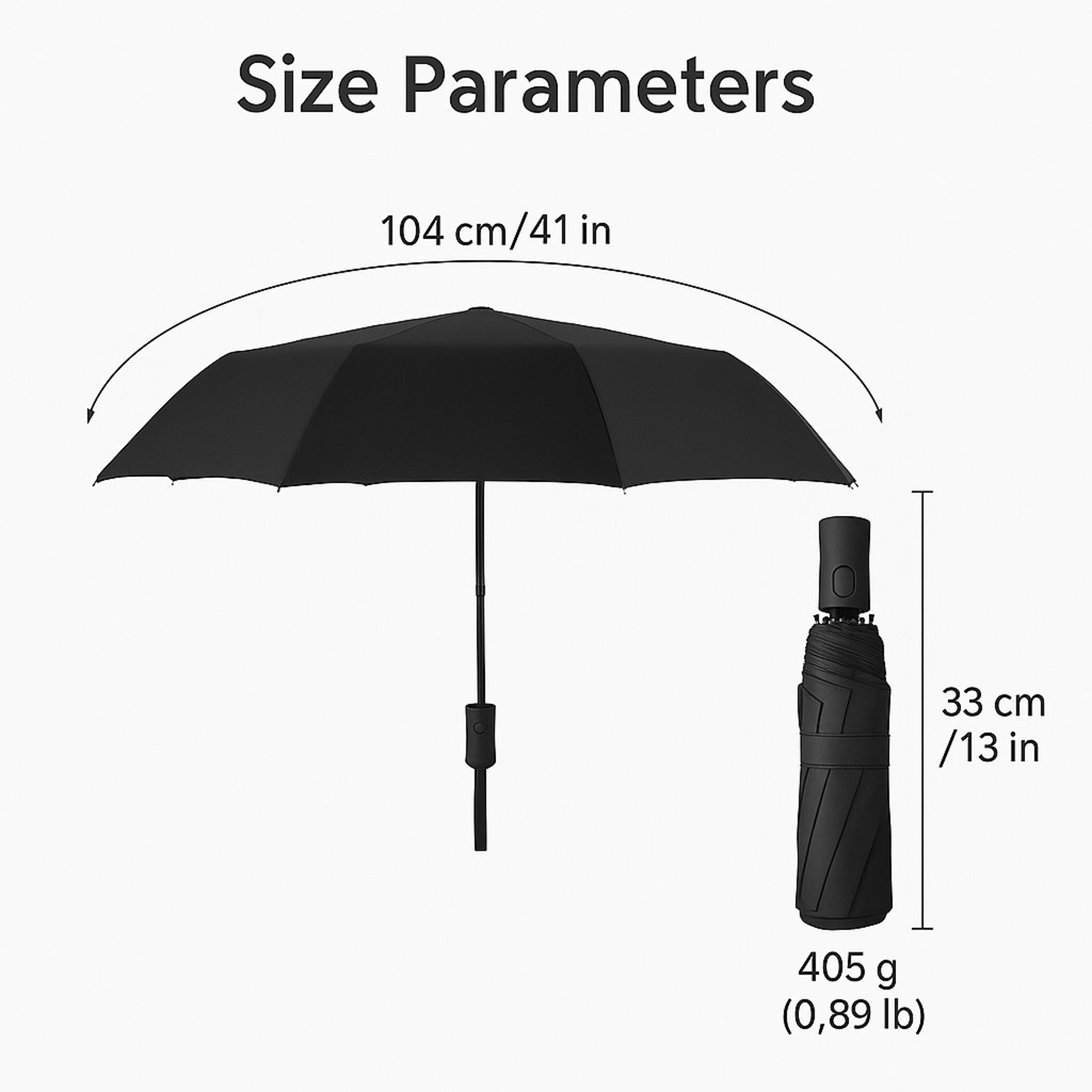 12-Rib Automatic UV-Protection Umbrella – Heavy-Duty Windproof & Foldable Sun/Rain Umbrella – view 12