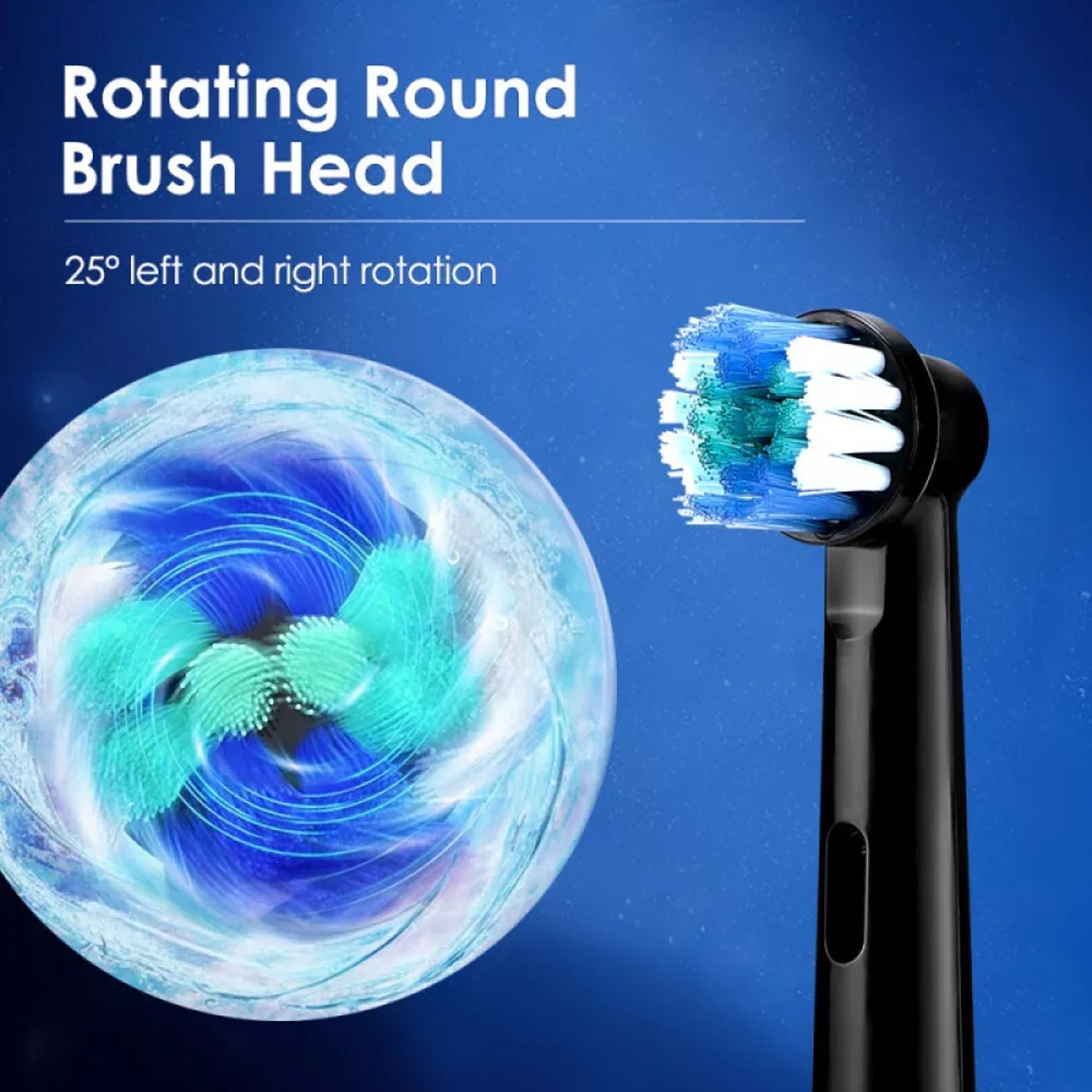 Rotary Rechargeable Electric Toothbrush for Adults – 8 Soft Brush Heads Included – view 14