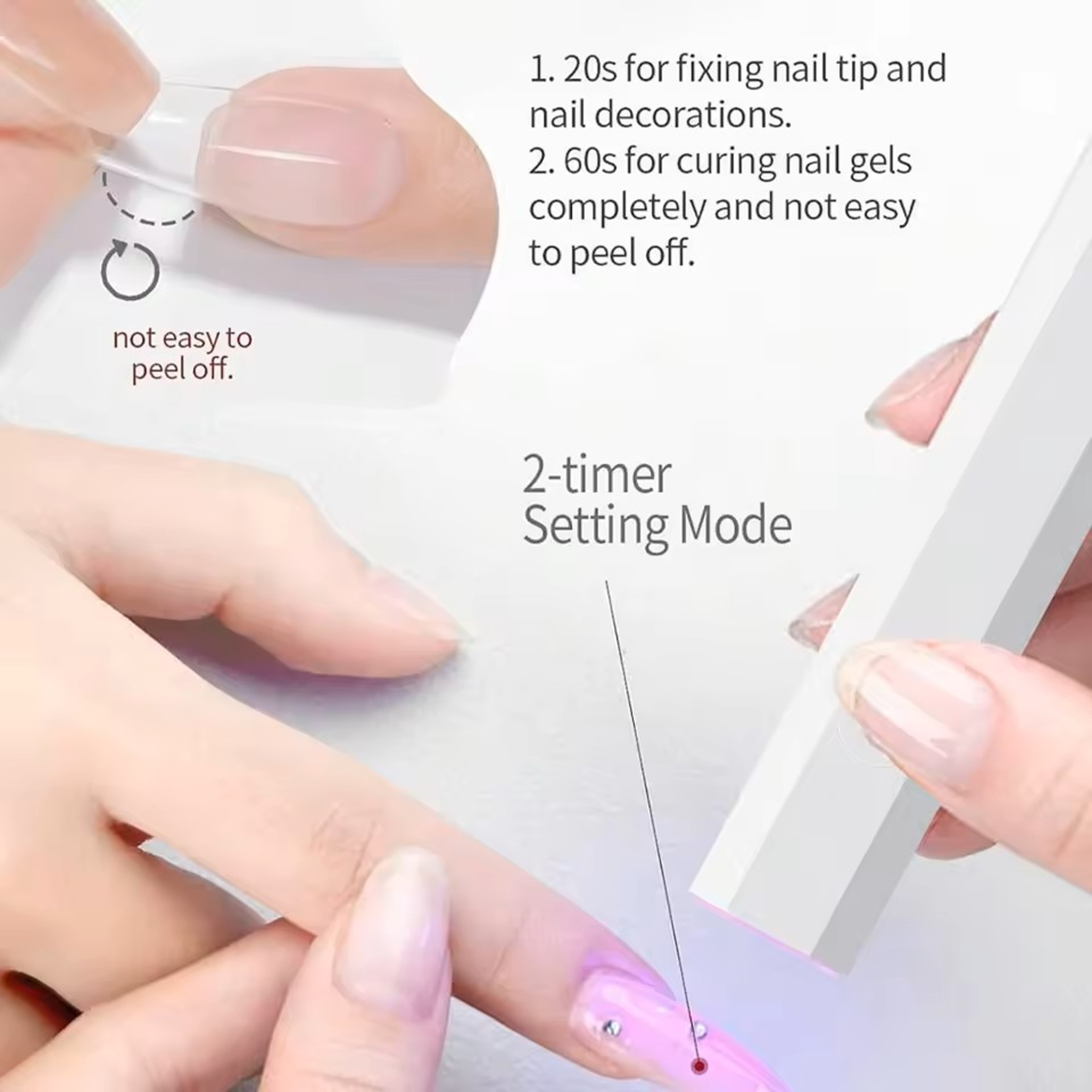 Minicure Portable UV Nail Light Rechargeable Handheld LED Lamp for Gel Nails – view 15