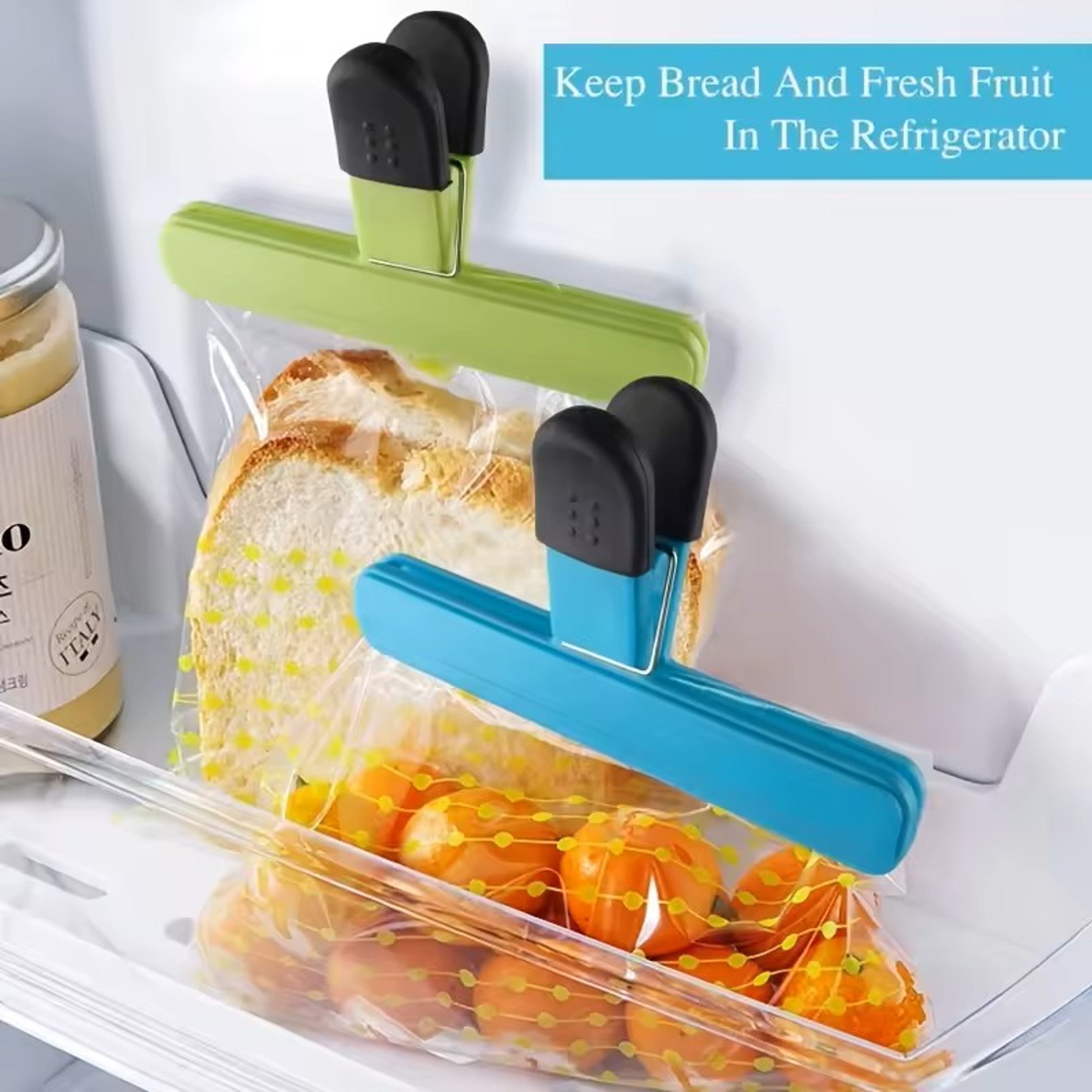 Heavy Duty Multipurpose Bag Clips for Kitchen Food Storage – Snack & Bread Bag Sealing Organizers (Set) – view 5