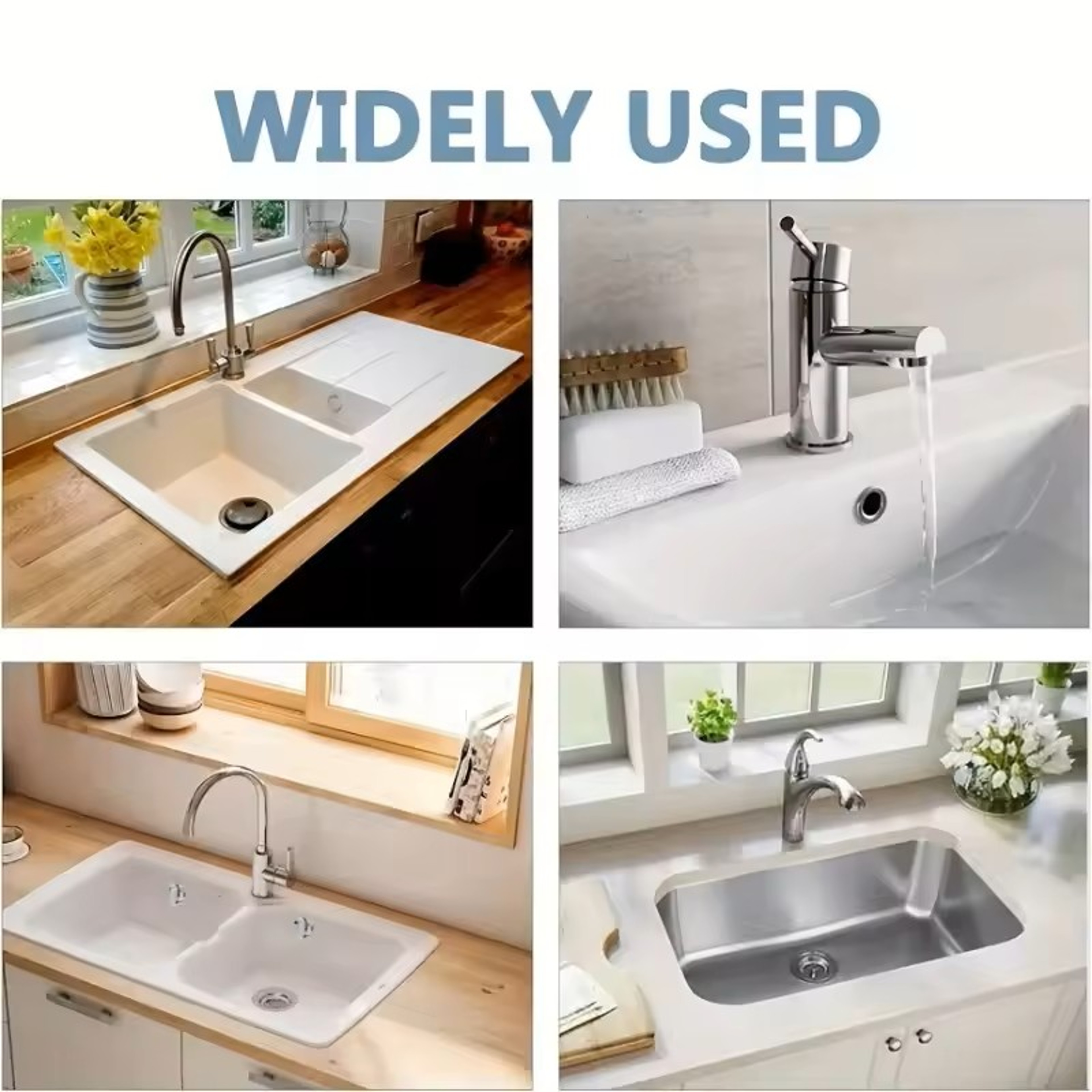 Chrome Sink Overflow Cover Set Leak Proof Easy Install – view 4