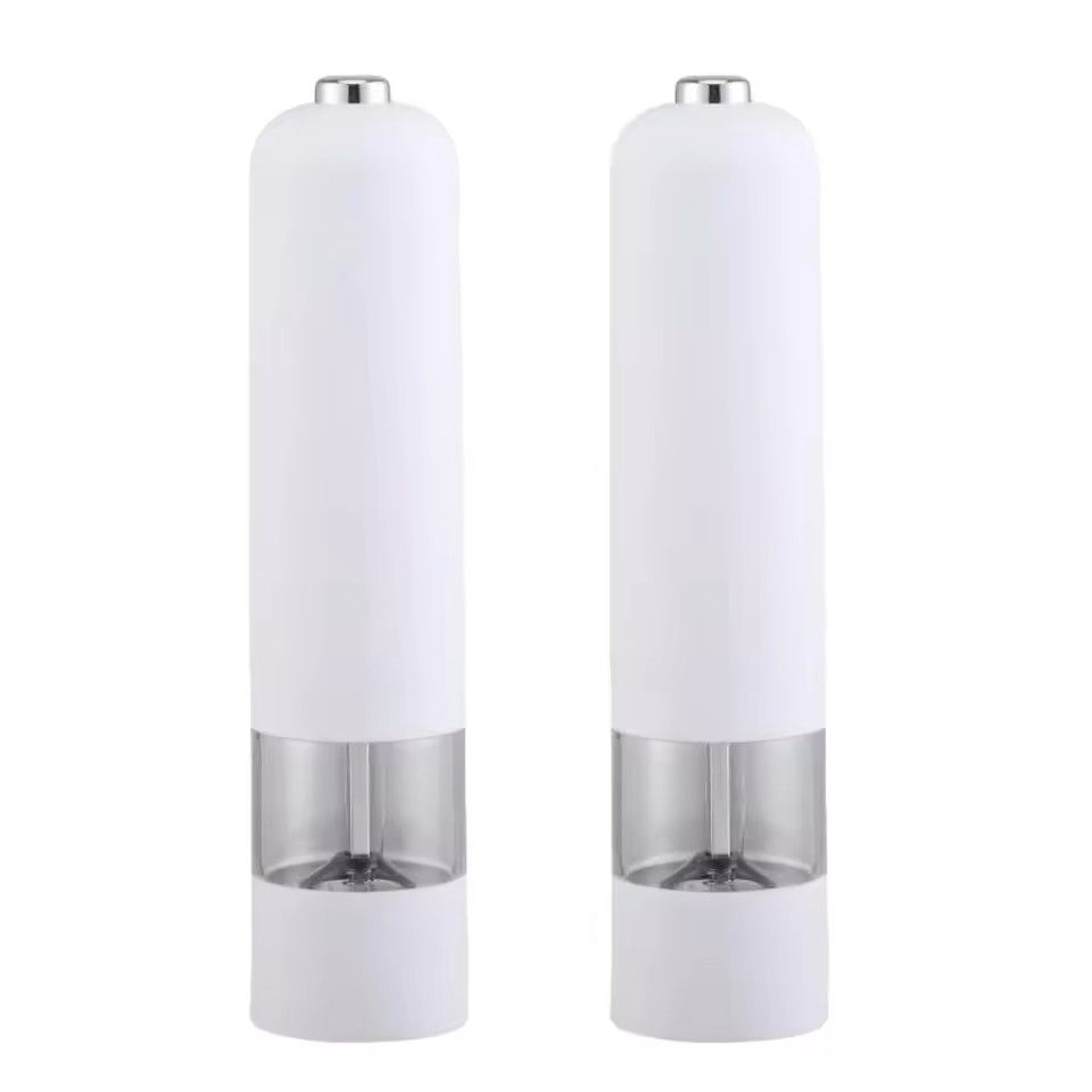 Electric Salt And Pepper Grinder Set One Handed Stainless Steel 5