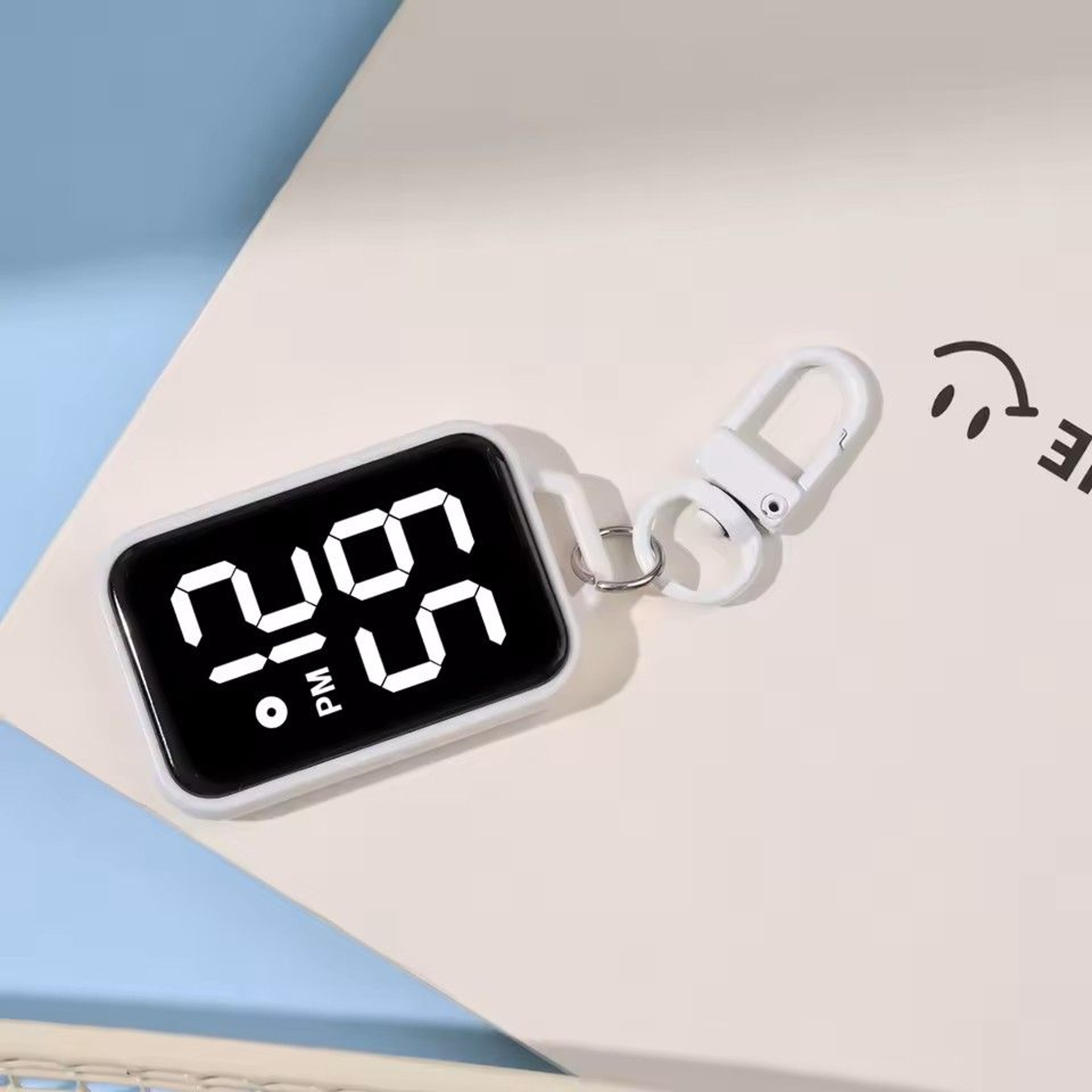 LED Keychain Digital Watch Mini Pocket Timepiece For Students And Backpacks 5